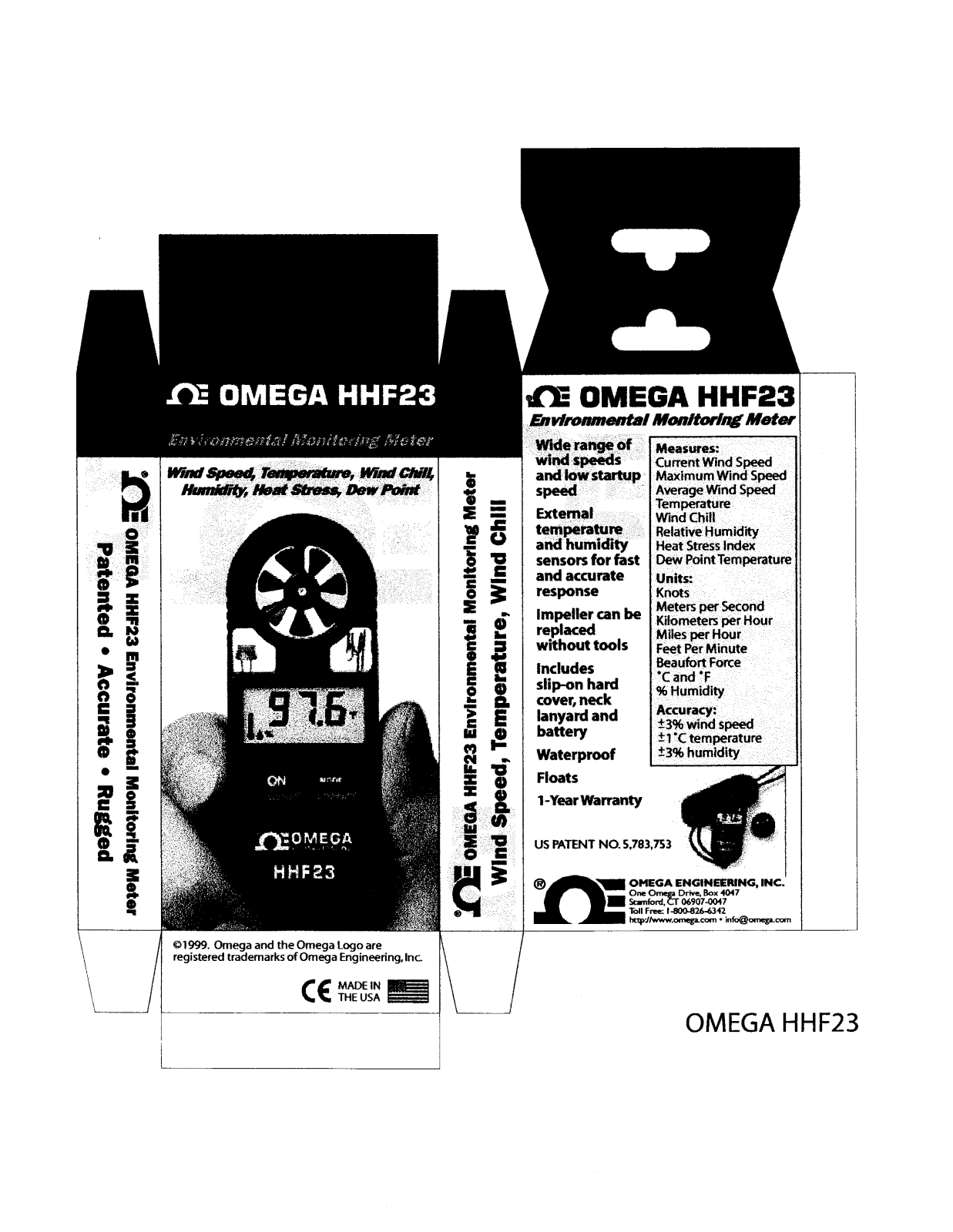 Omega Products HHF23 Installation  Manual