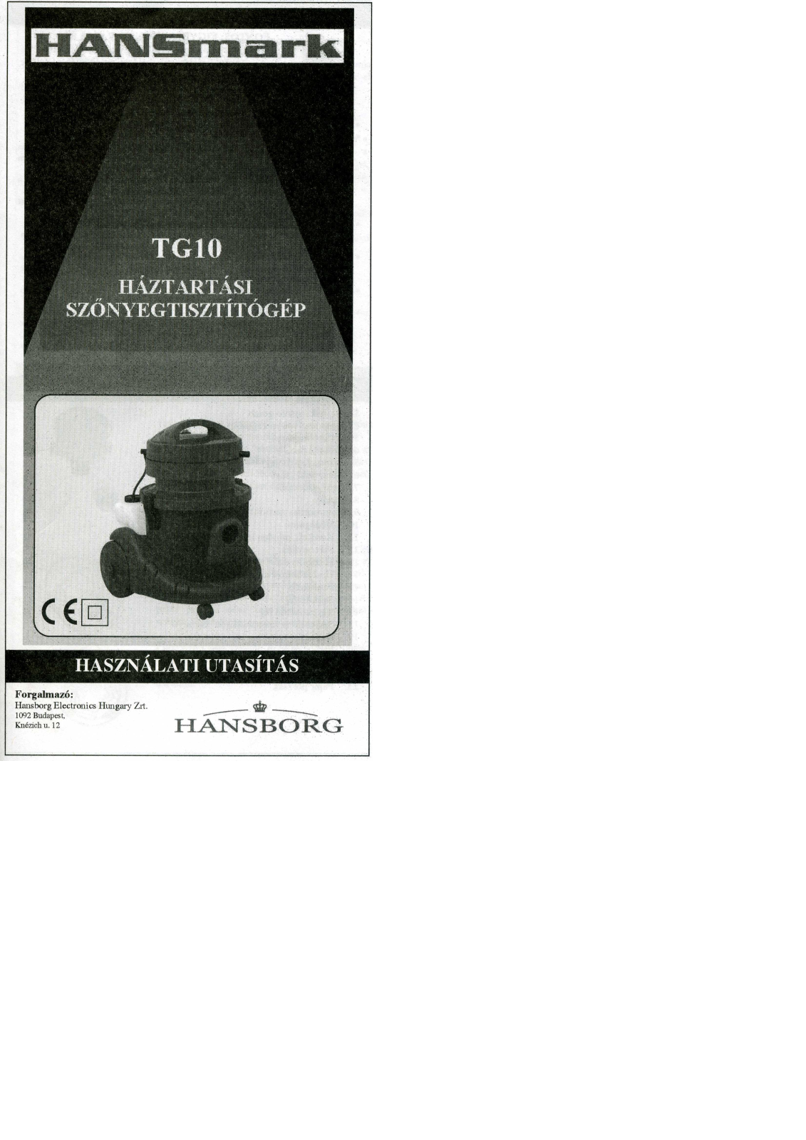 Hansborg TG10 User Manual