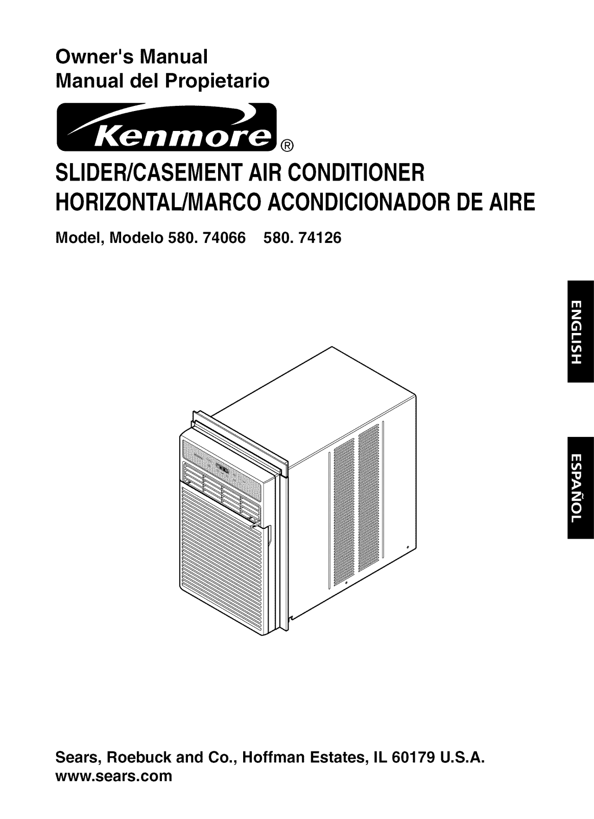 Kenmore 58074126400, 58074066400 Owner’s Manual