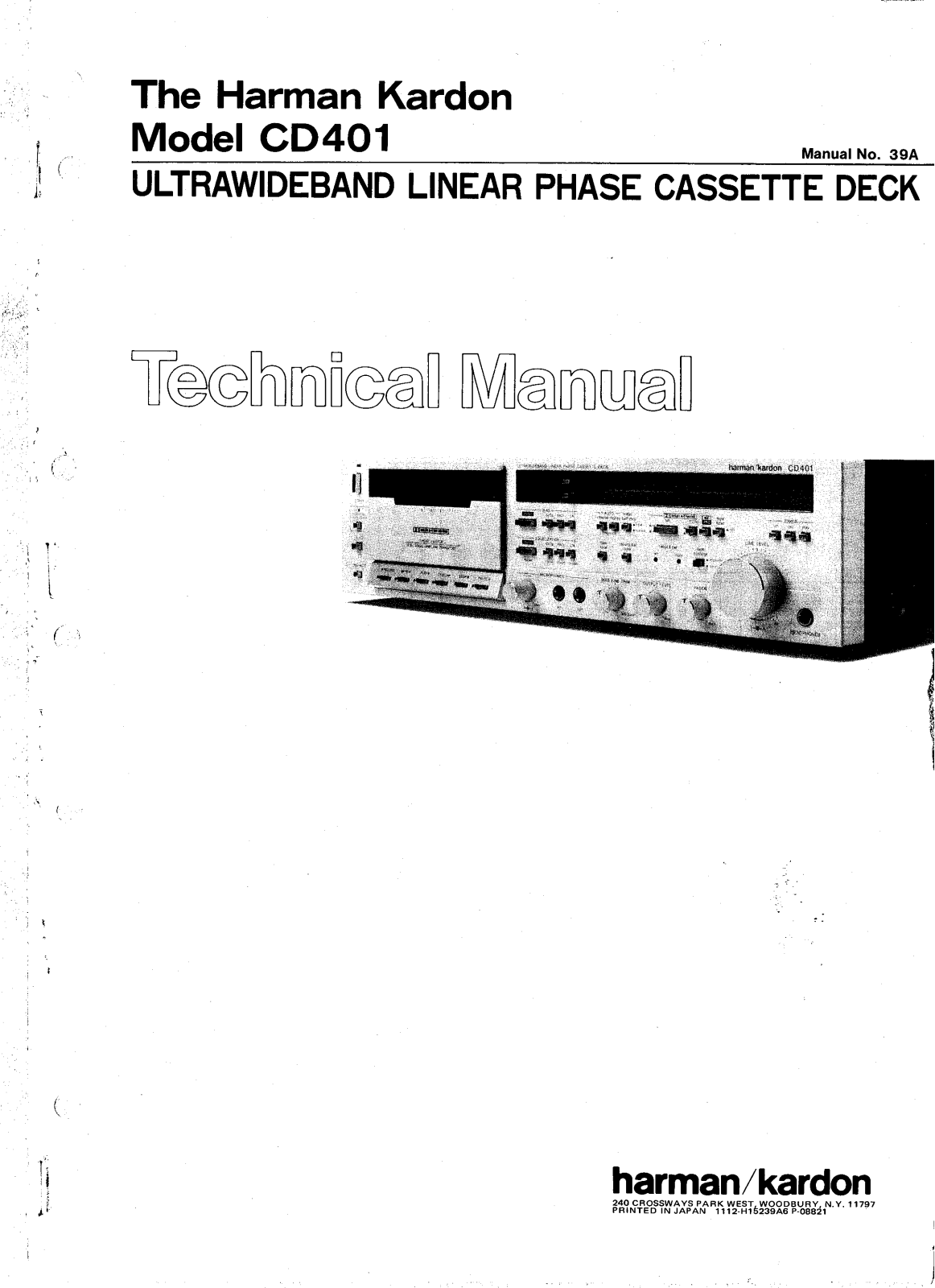 Harman Kardon CD-401 Service manual