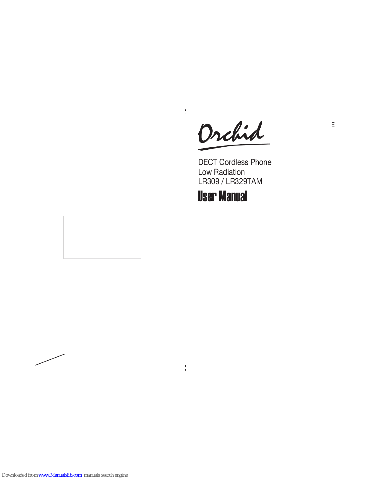 Orchid LR309, LR329TAM User Manual - ManualMachine.com