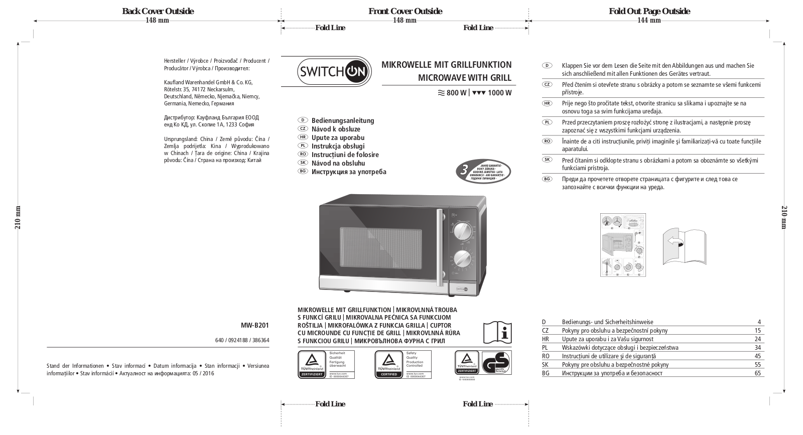 Switch On MW-B201 User Manual