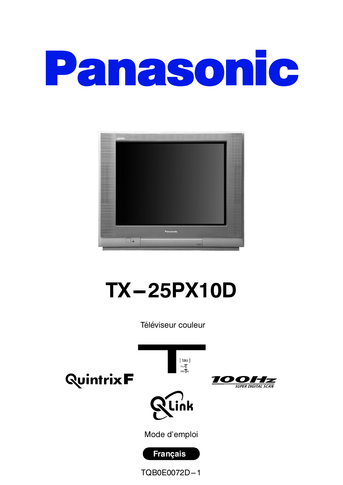 PANASONIC TX-25PX10D User Manual