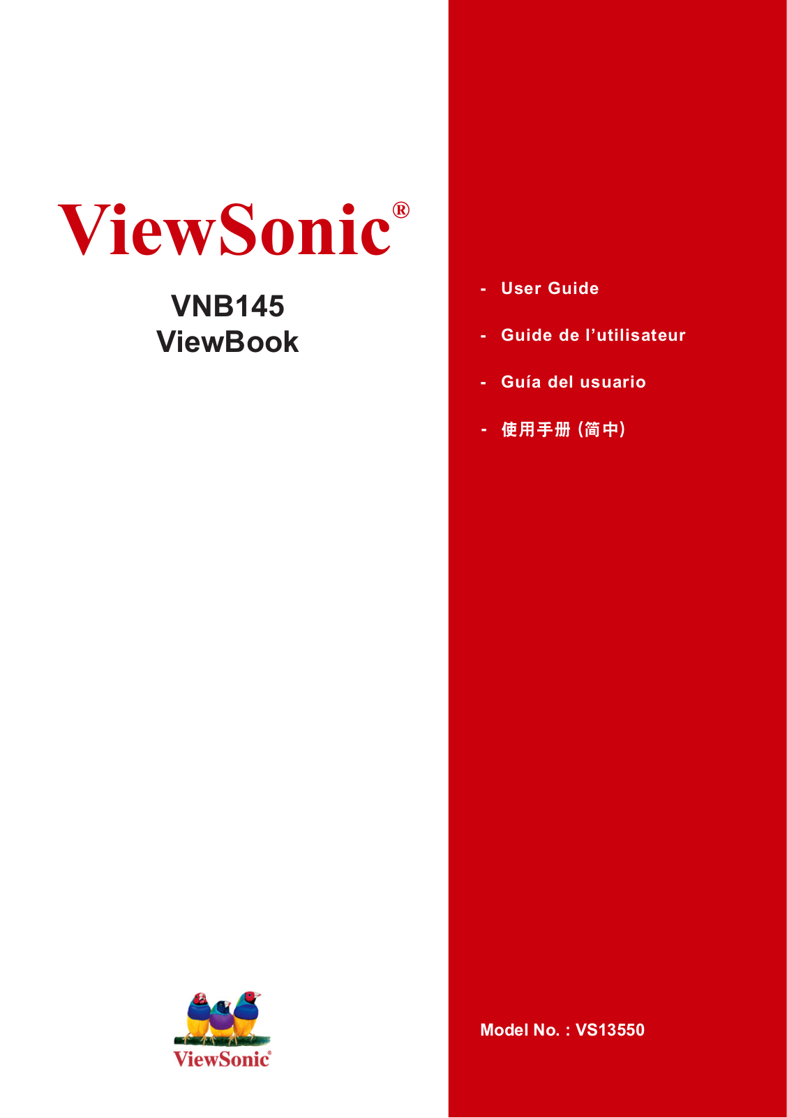 Viewsonic VNB145 User Manual