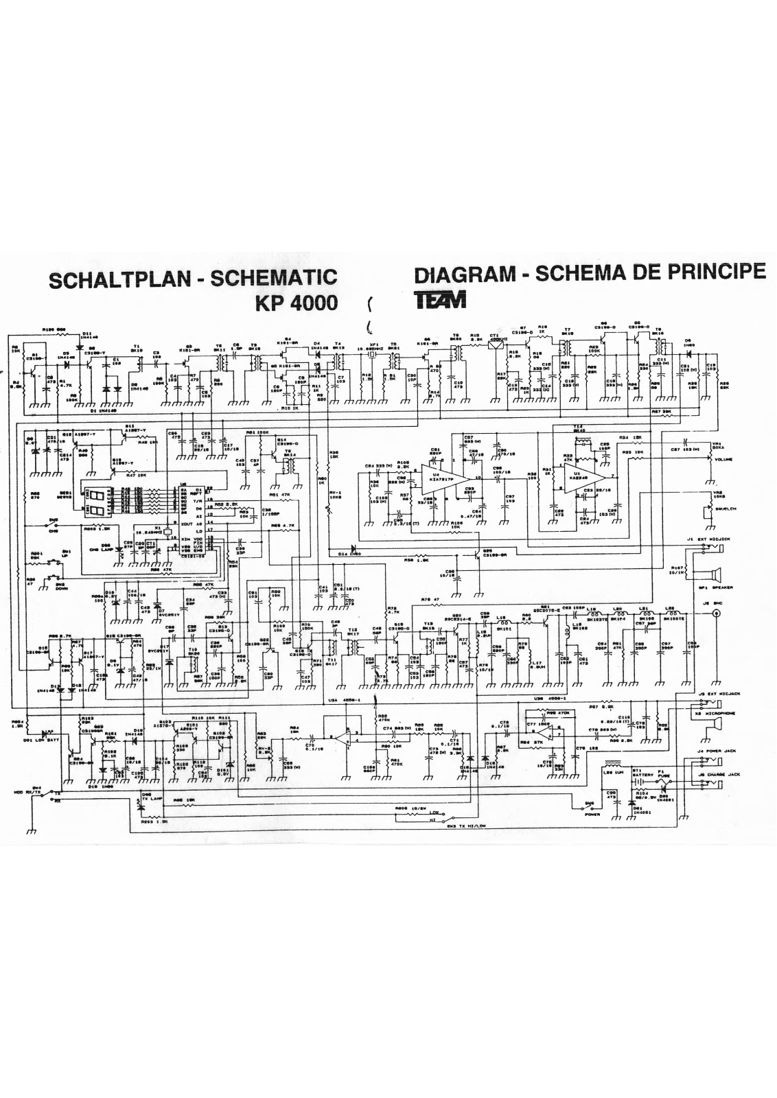 team KP 4000 Schematic