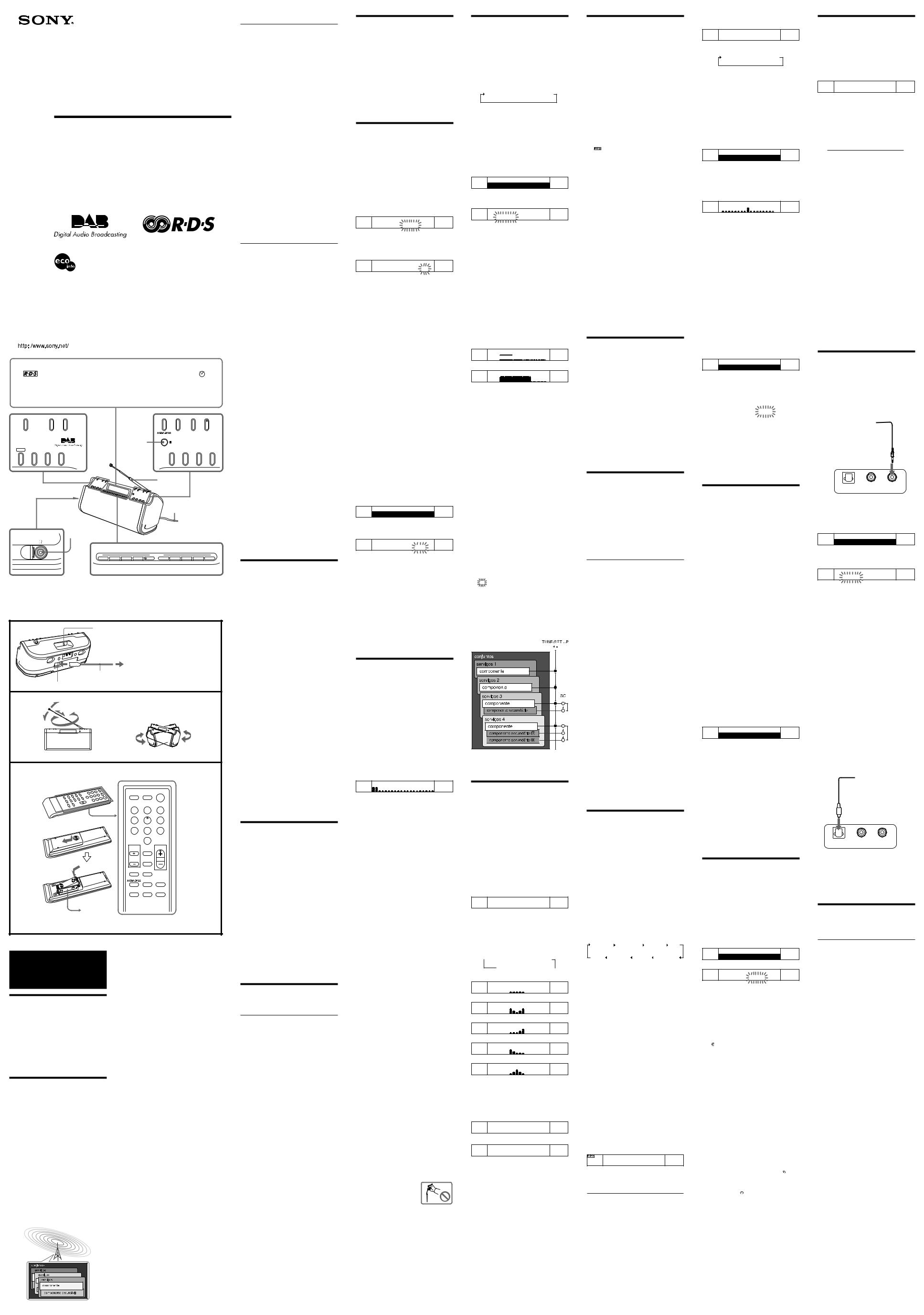 Sony XDR-S1 User Manual