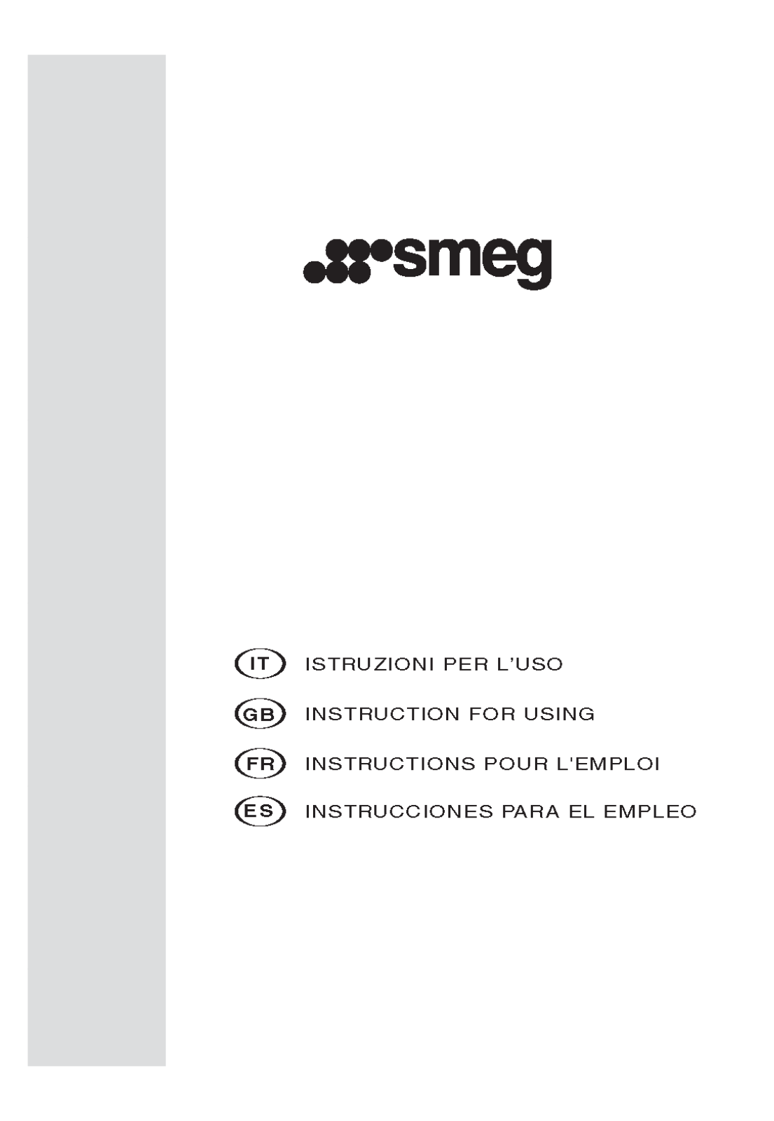 SMEG LSE148AS User Manual