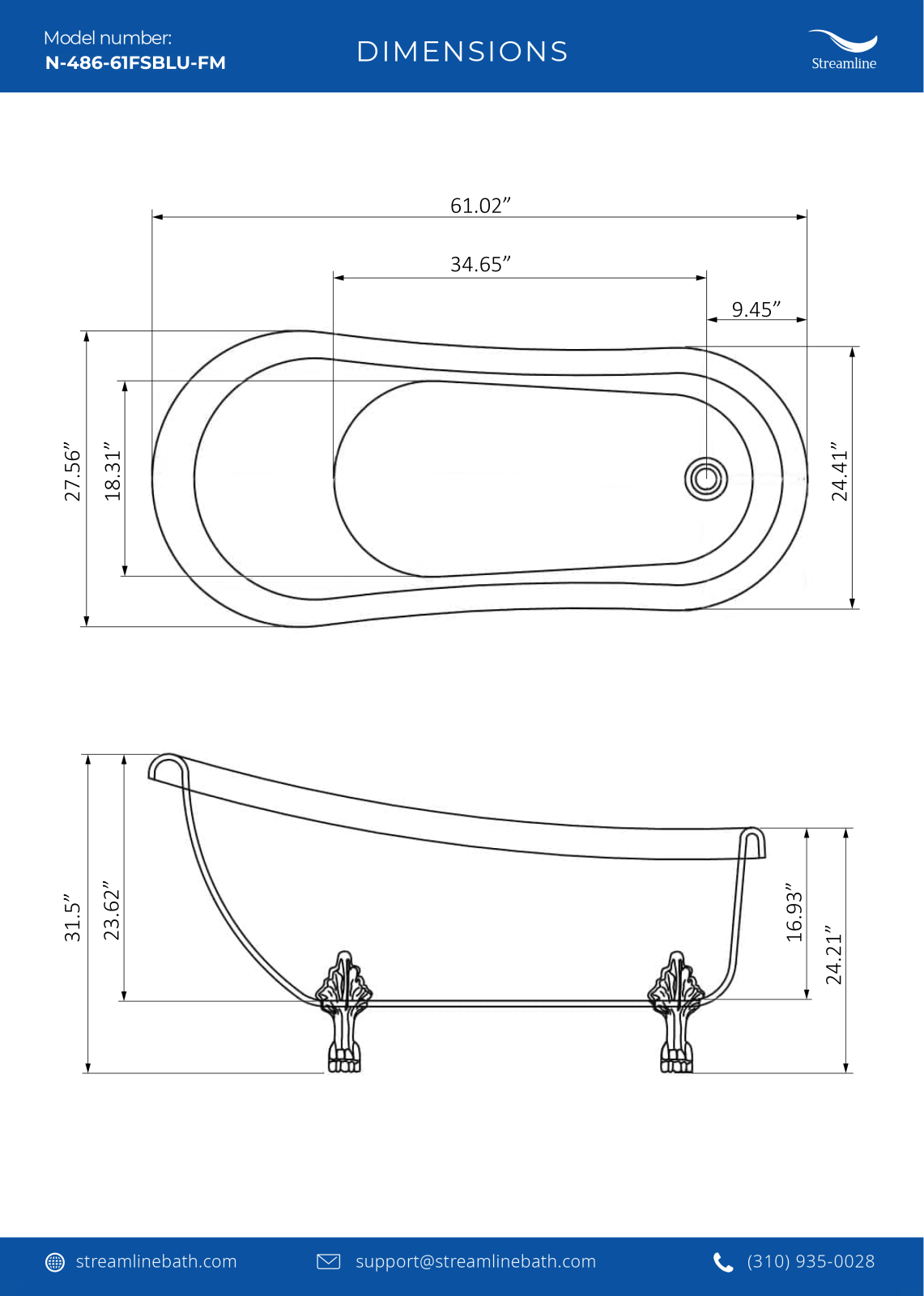 Streamline Bath SLBH8130 Specifications - ManualMachine.com