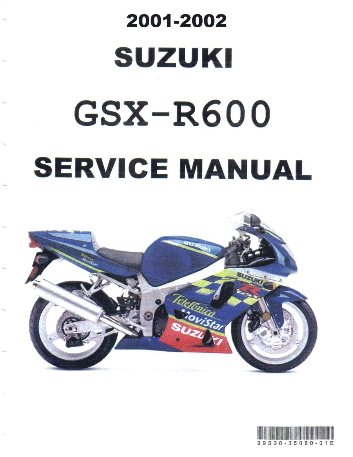 Suzuki GSX-R600 2001-2002 User Manual