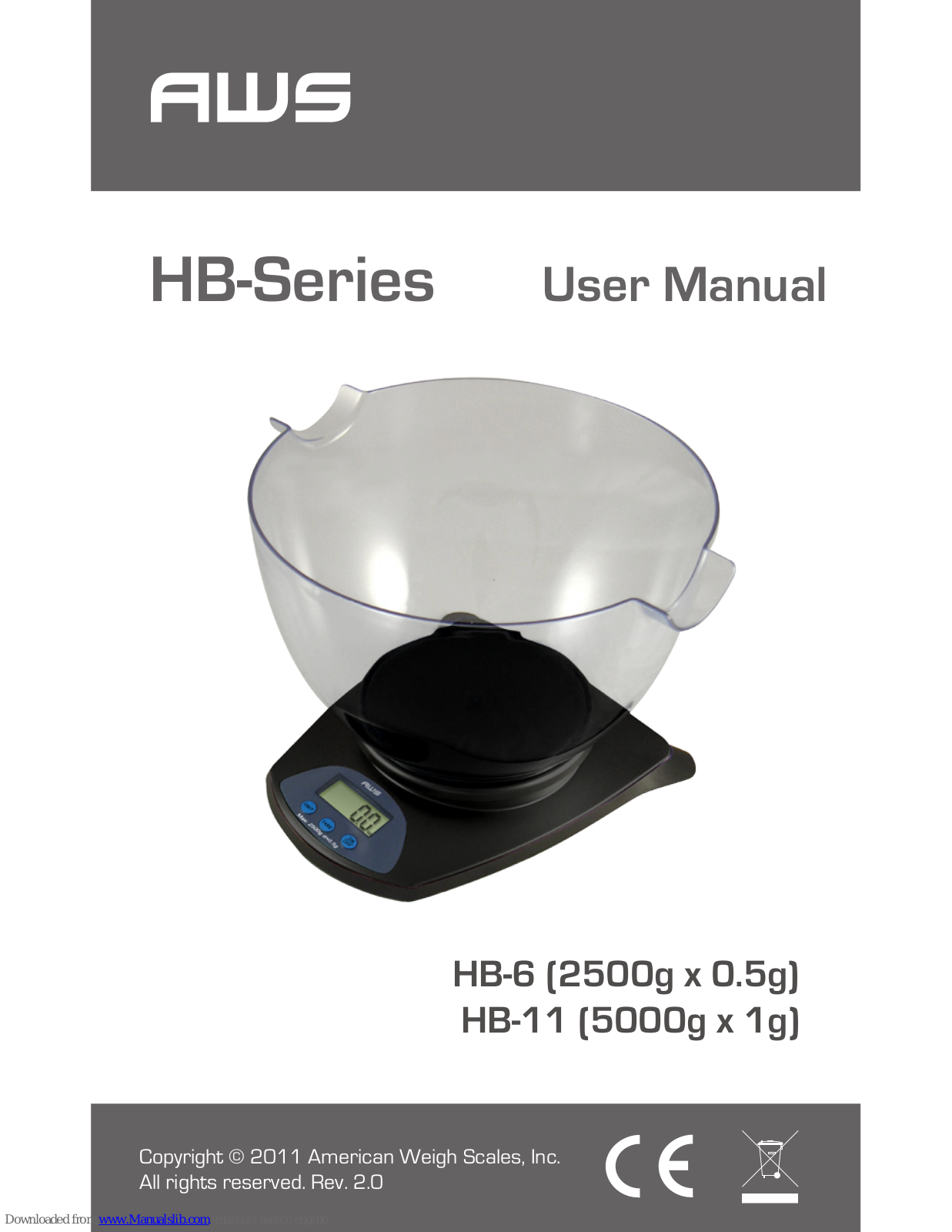 AWS HB-6, HB-11 User Manual