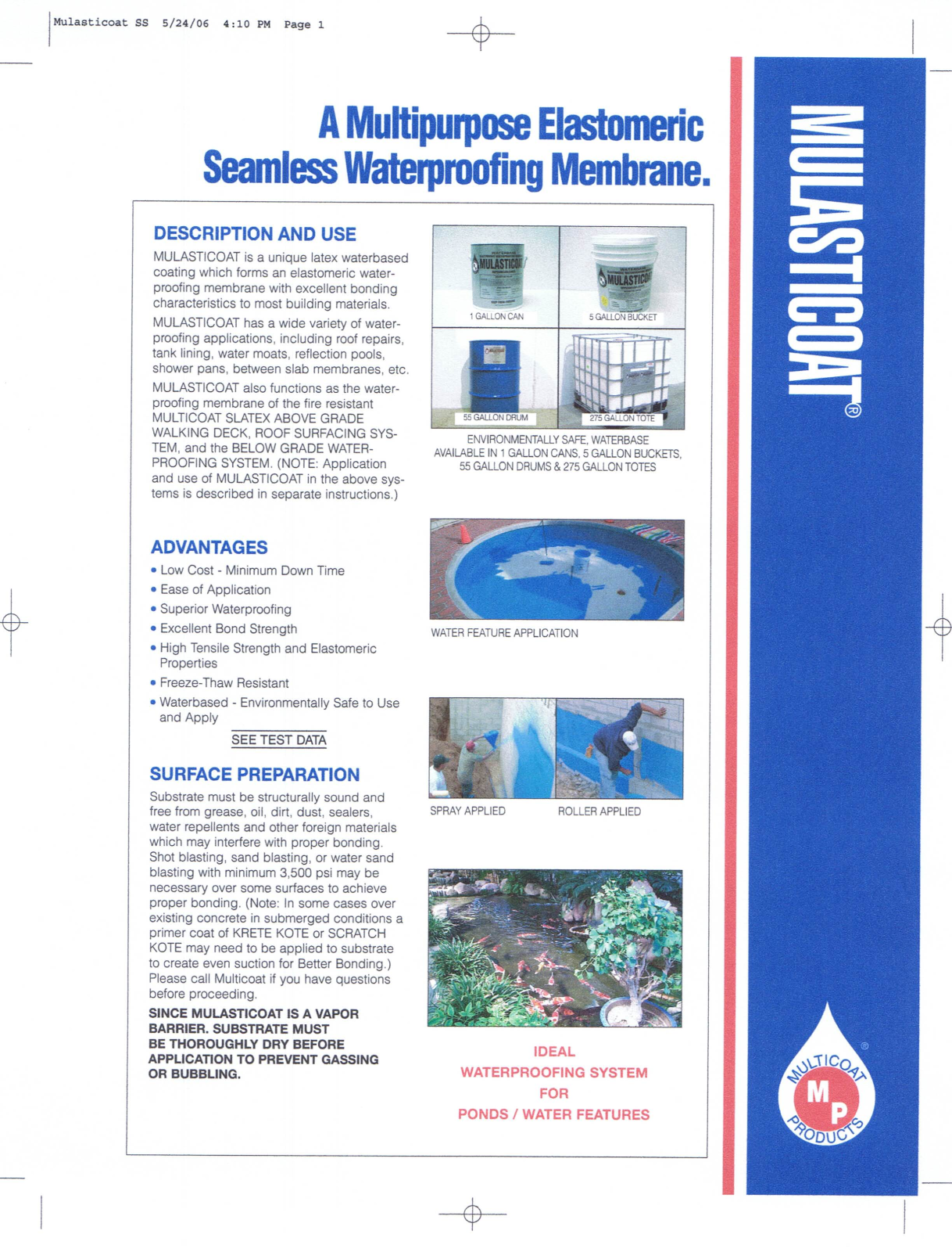 Multicoat MULASTICOAT User Manual - ManualMachine.com