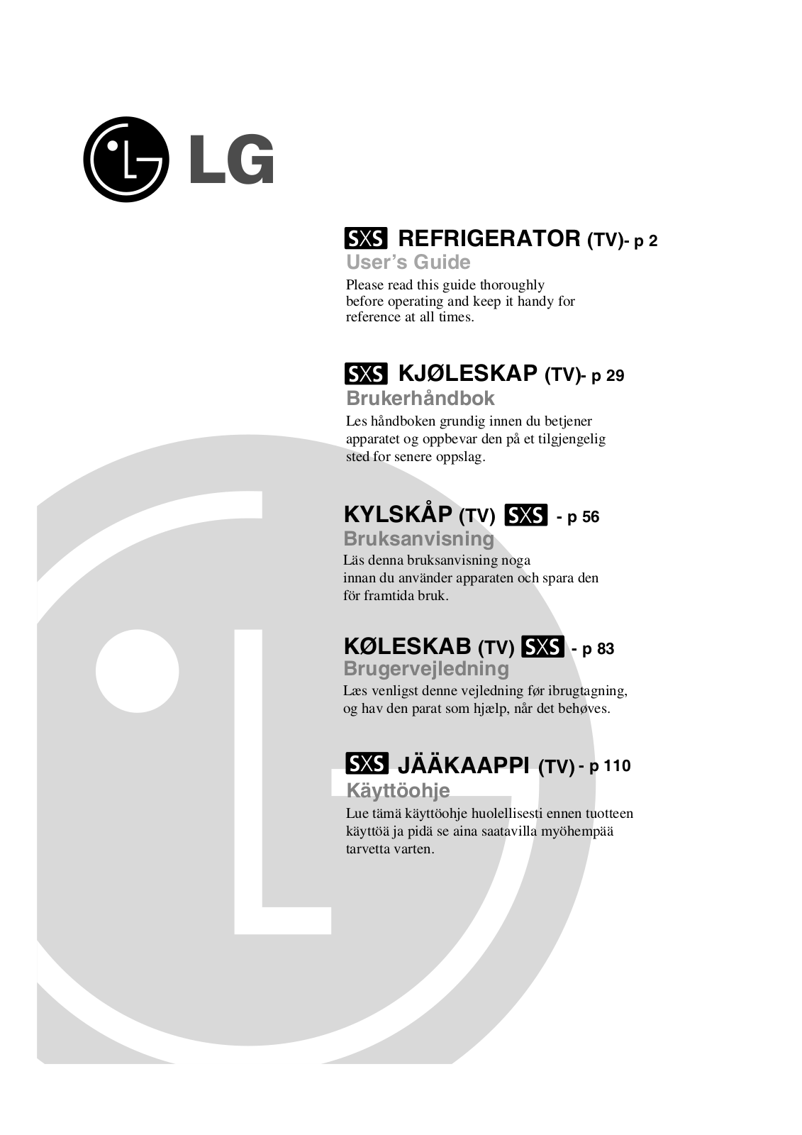 Lg GC-G227STBA User Manual