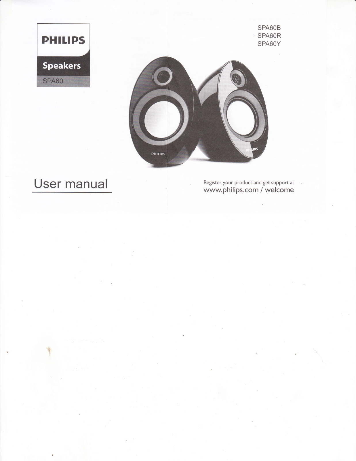Philips SPA60Y, SPA60R, SPA60B User Manual - ManualMachine.com