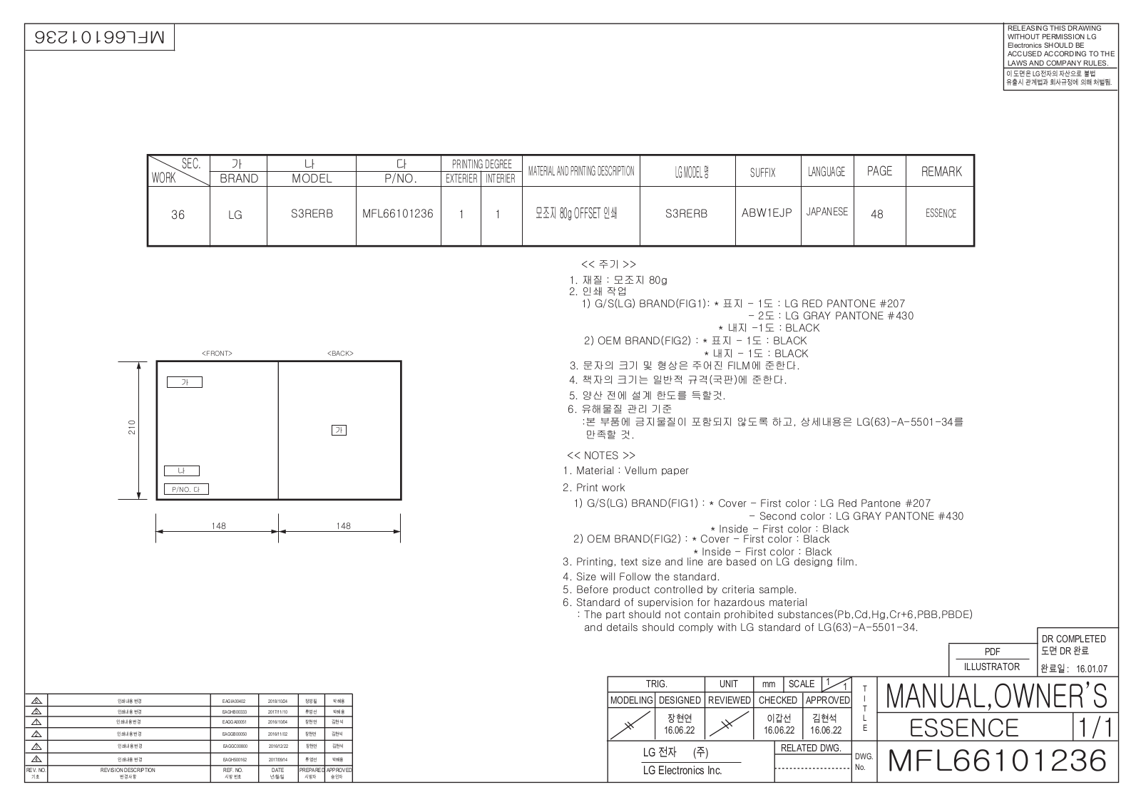 LG S3PER instruction manual