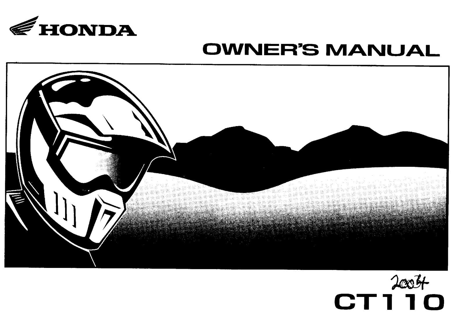 Honda CT110 Owner's Manual