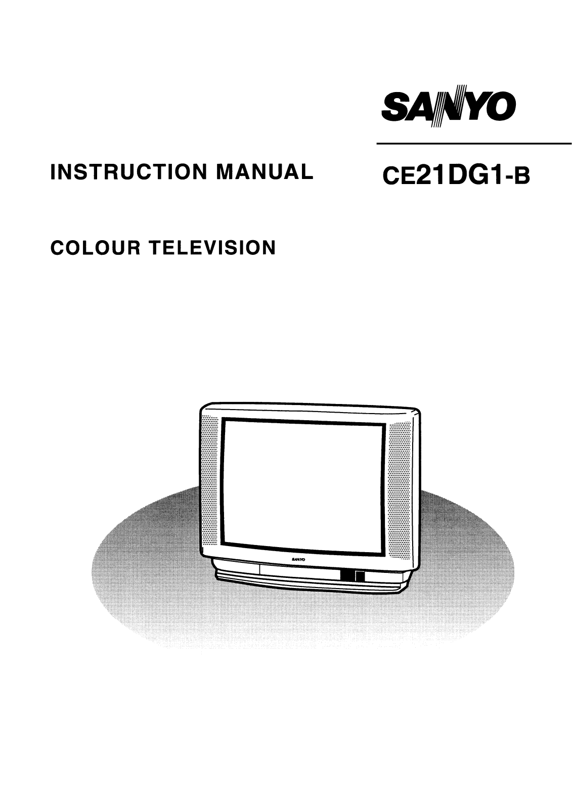 Sanyo CE21DG1-B Instruction Manual