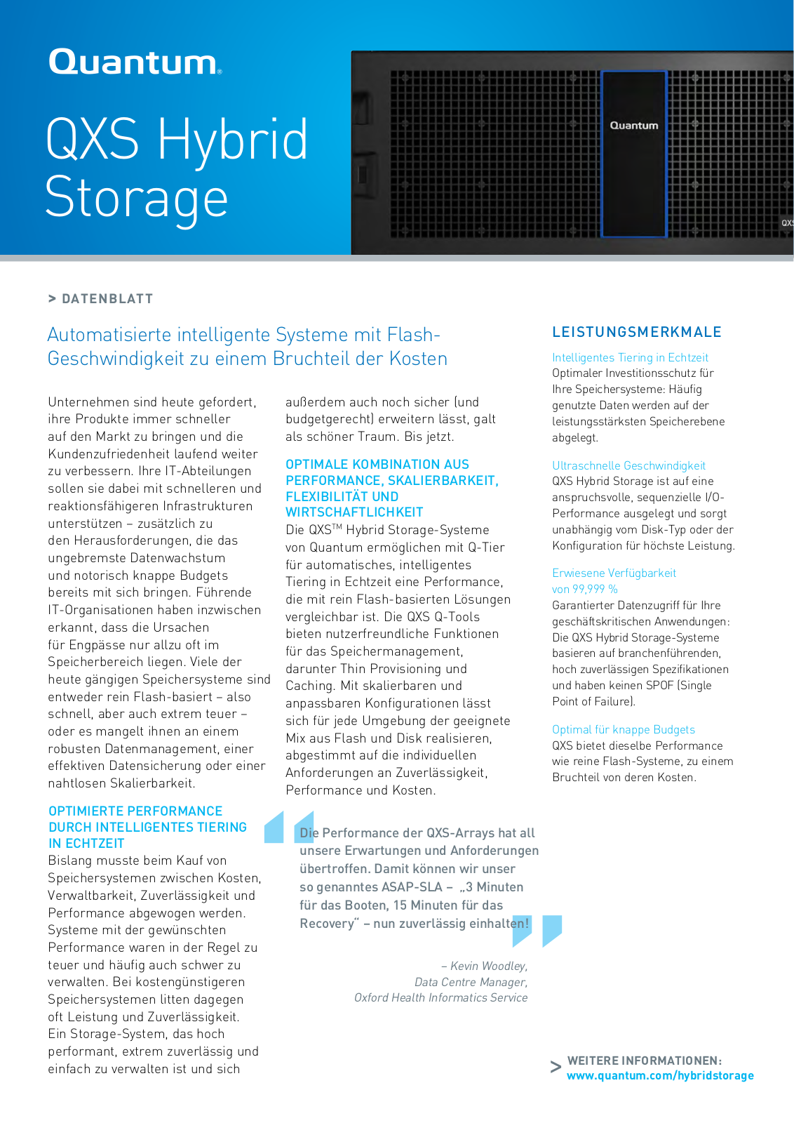 Quantum QXS-6, QXS-4, QXS-3 DATENBLATT