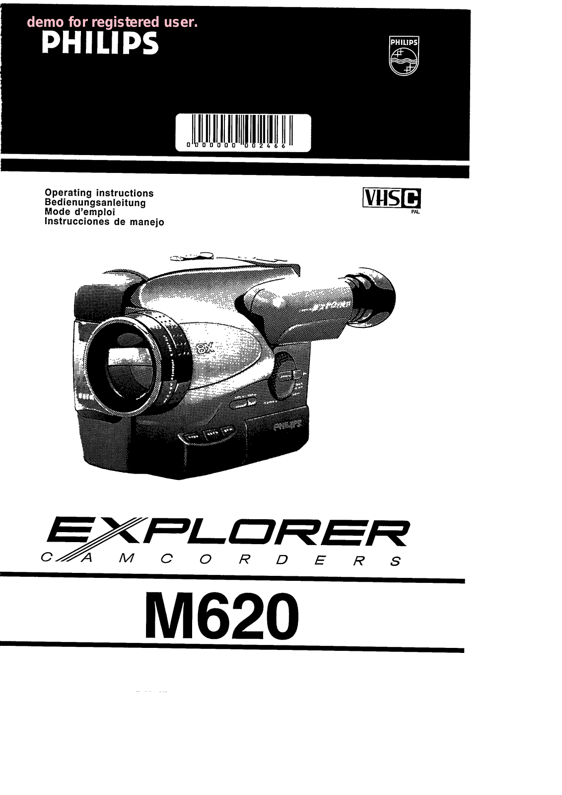 Philips M620/21 User Manual