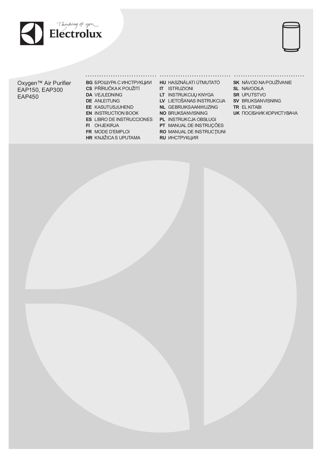 Electrolux EAP300, EAP450, EAP150 User Manual