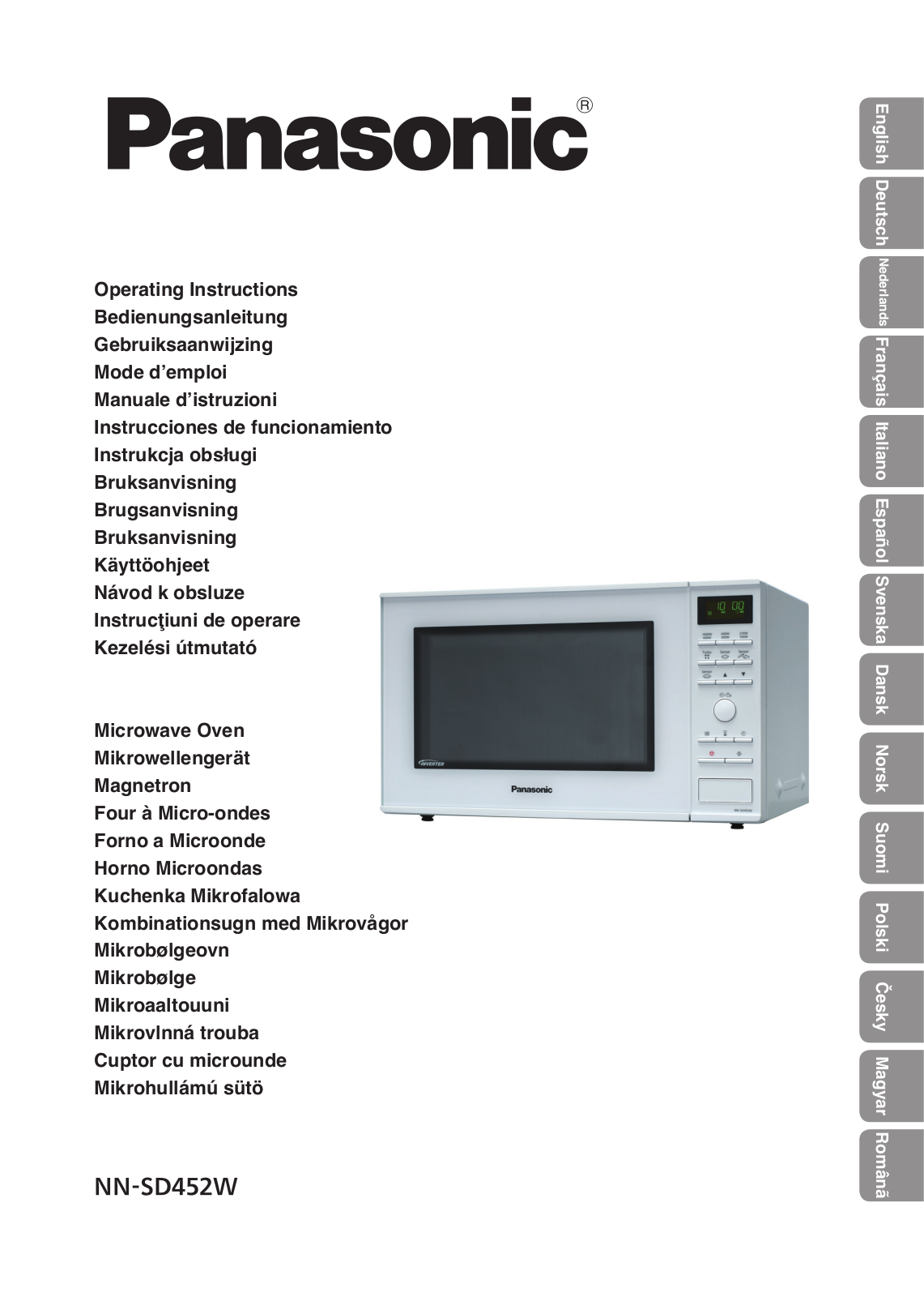 Panasonic NN-SD452W Operating Instructions