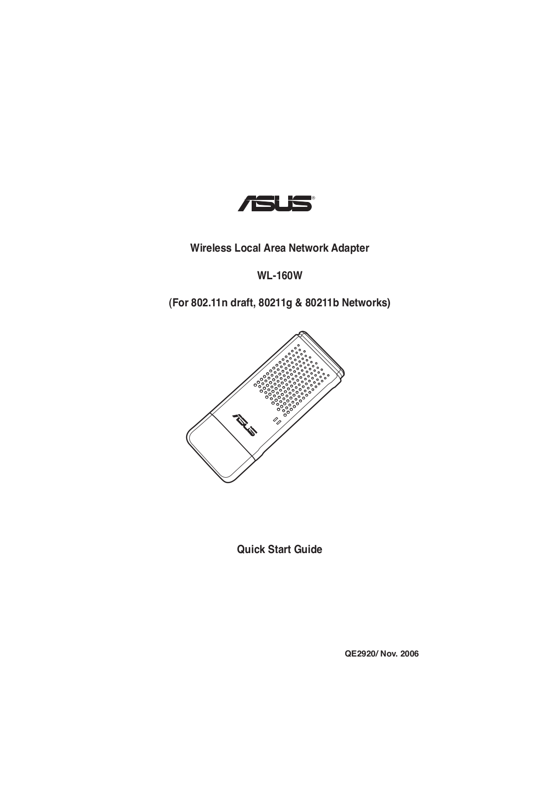 ASUSTeK Computer WL160W Users Manual