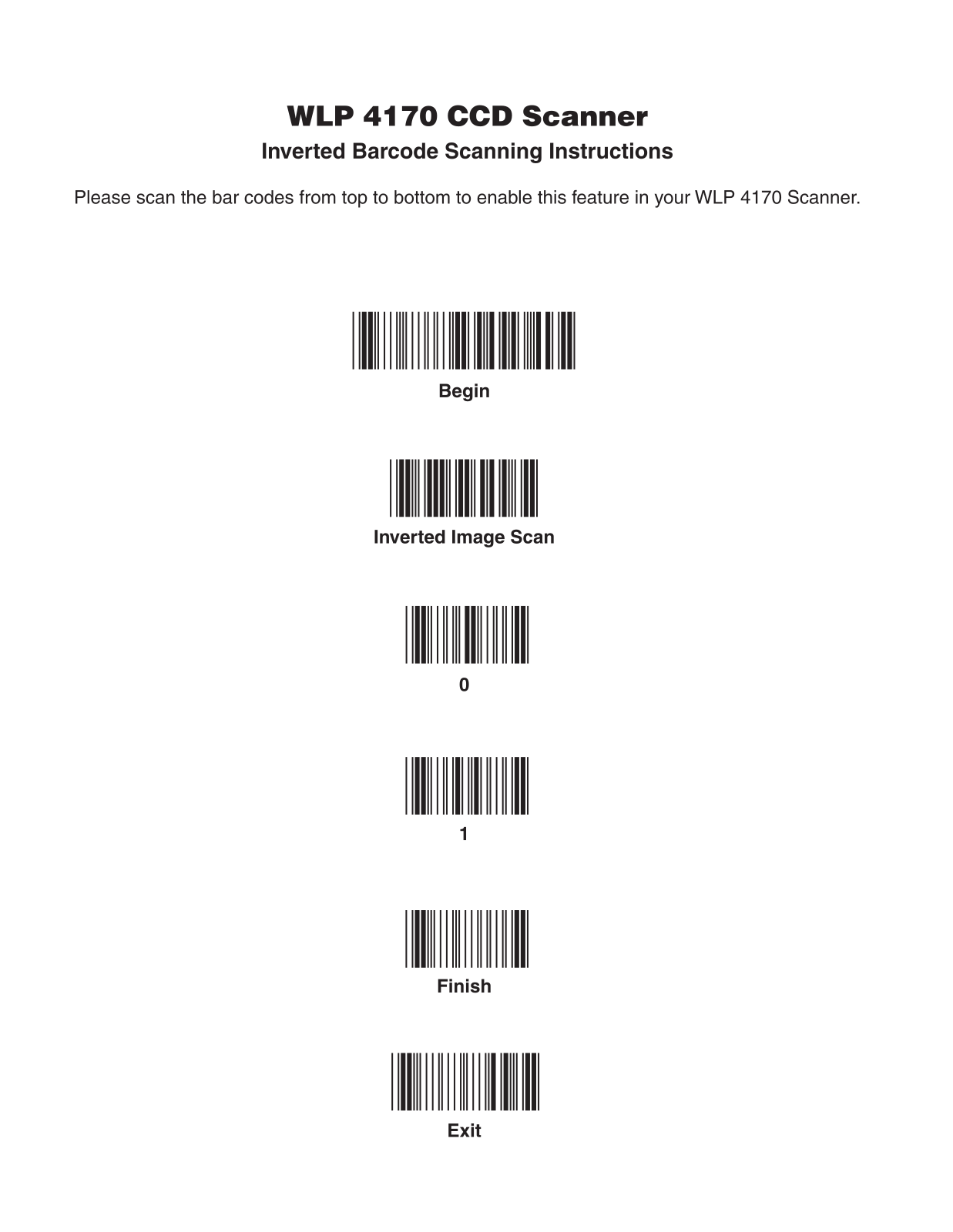 Wasp Bar Code WLP 4170 User Manual