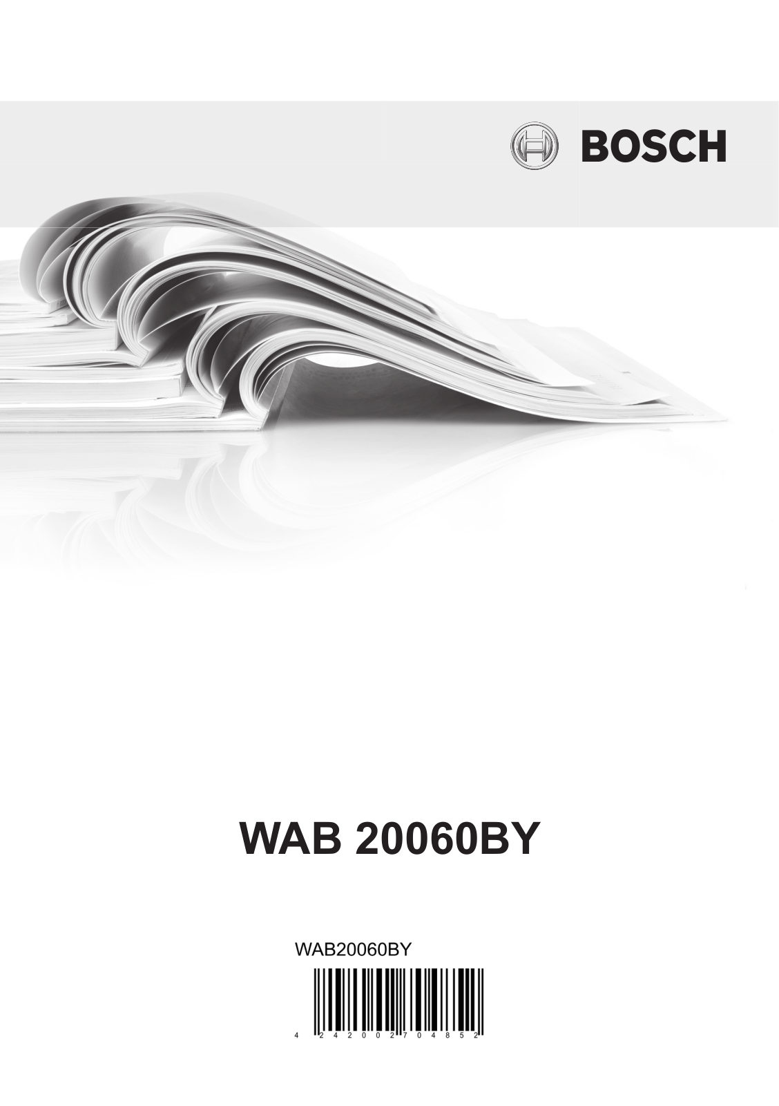 Bosch WAB20060BY User Manual