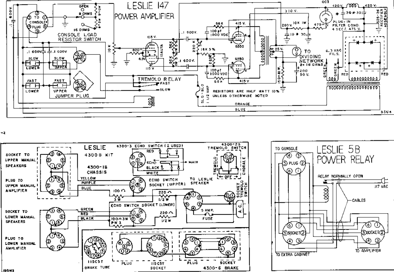 Leslie 147 schematic