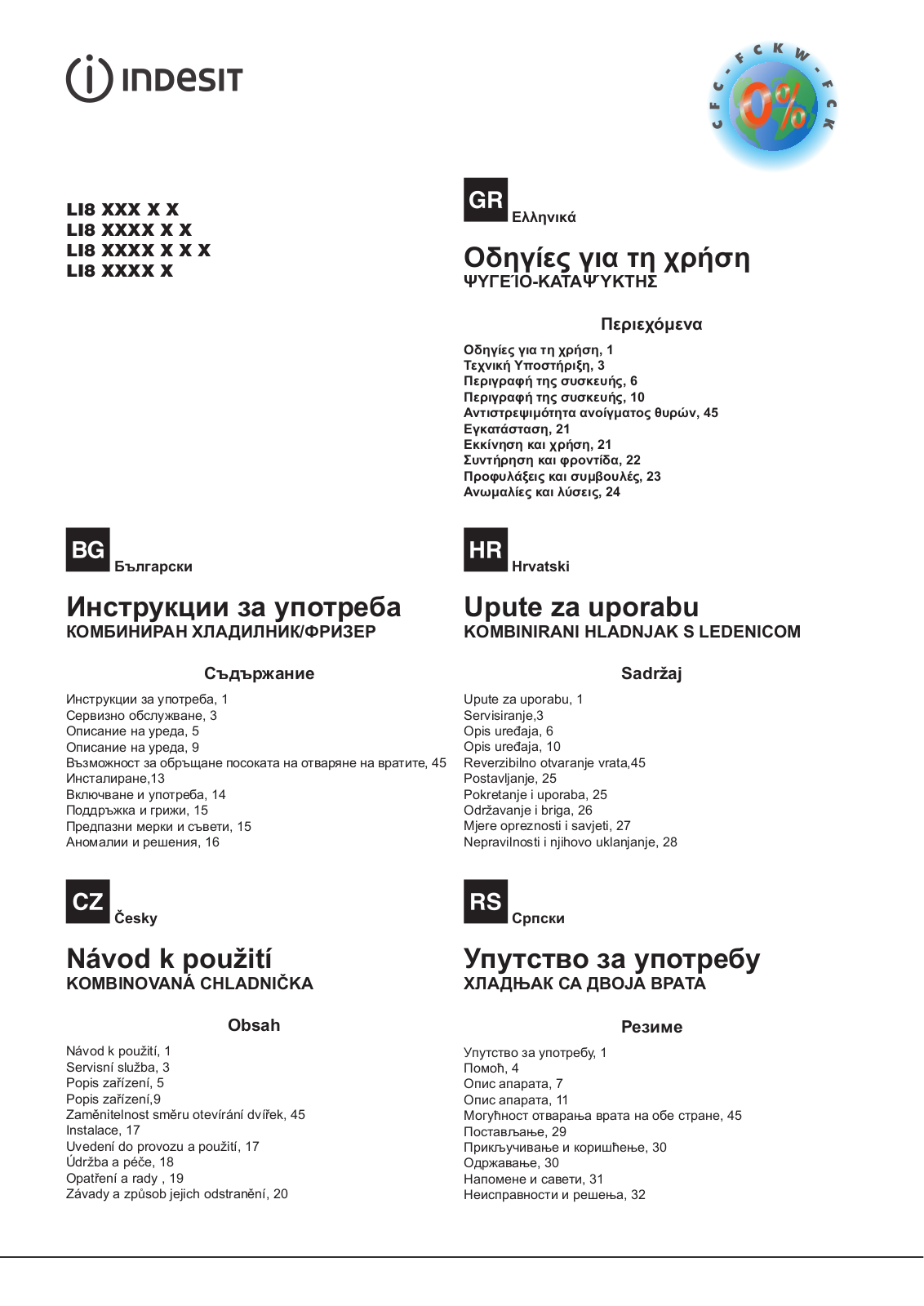 INDESIT LI8 FF2O K B H User Manual