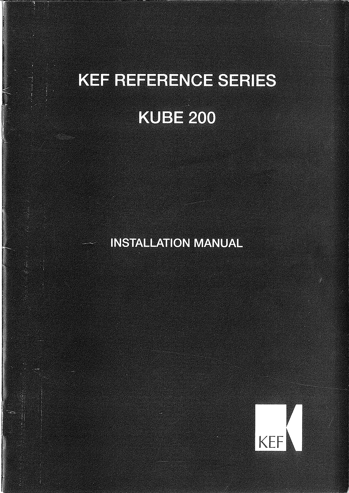 Kef Kube 200 User Manual