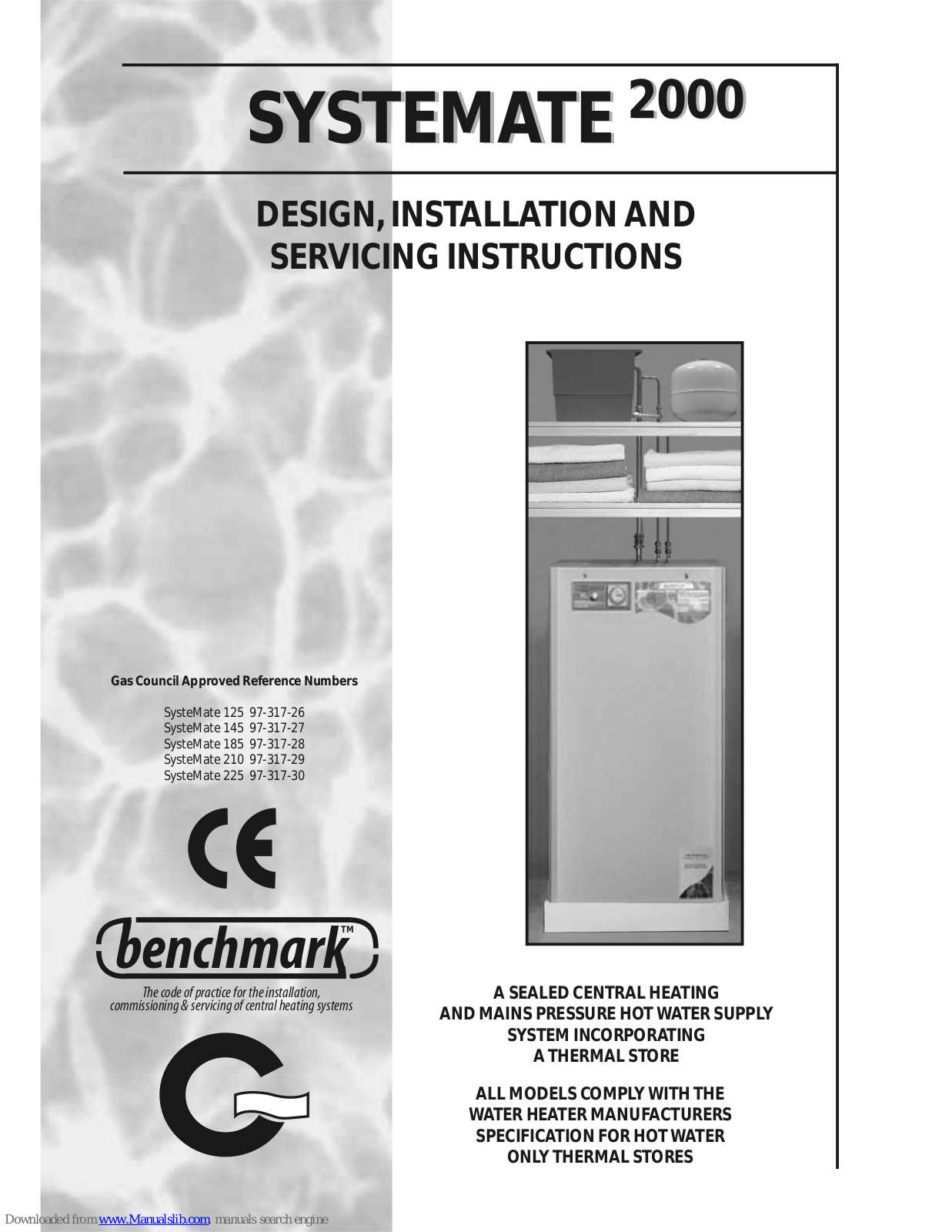 Benchmark SysteMate 125, SysteMate 225, SysteMate 145, SysteMate 185, SysteMate 210 Design, Installation And Servicing Instructions - ManualMachine.com