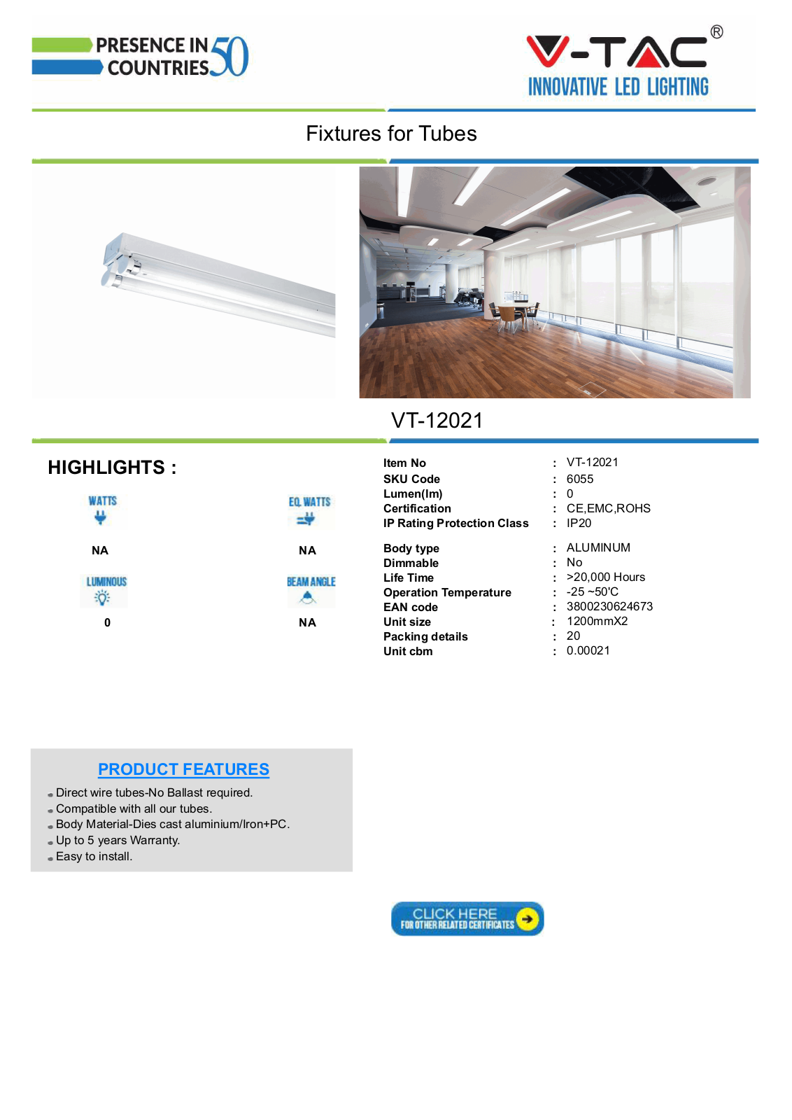 V-TAC VT-6055 Datasheet - ManualMachine.com