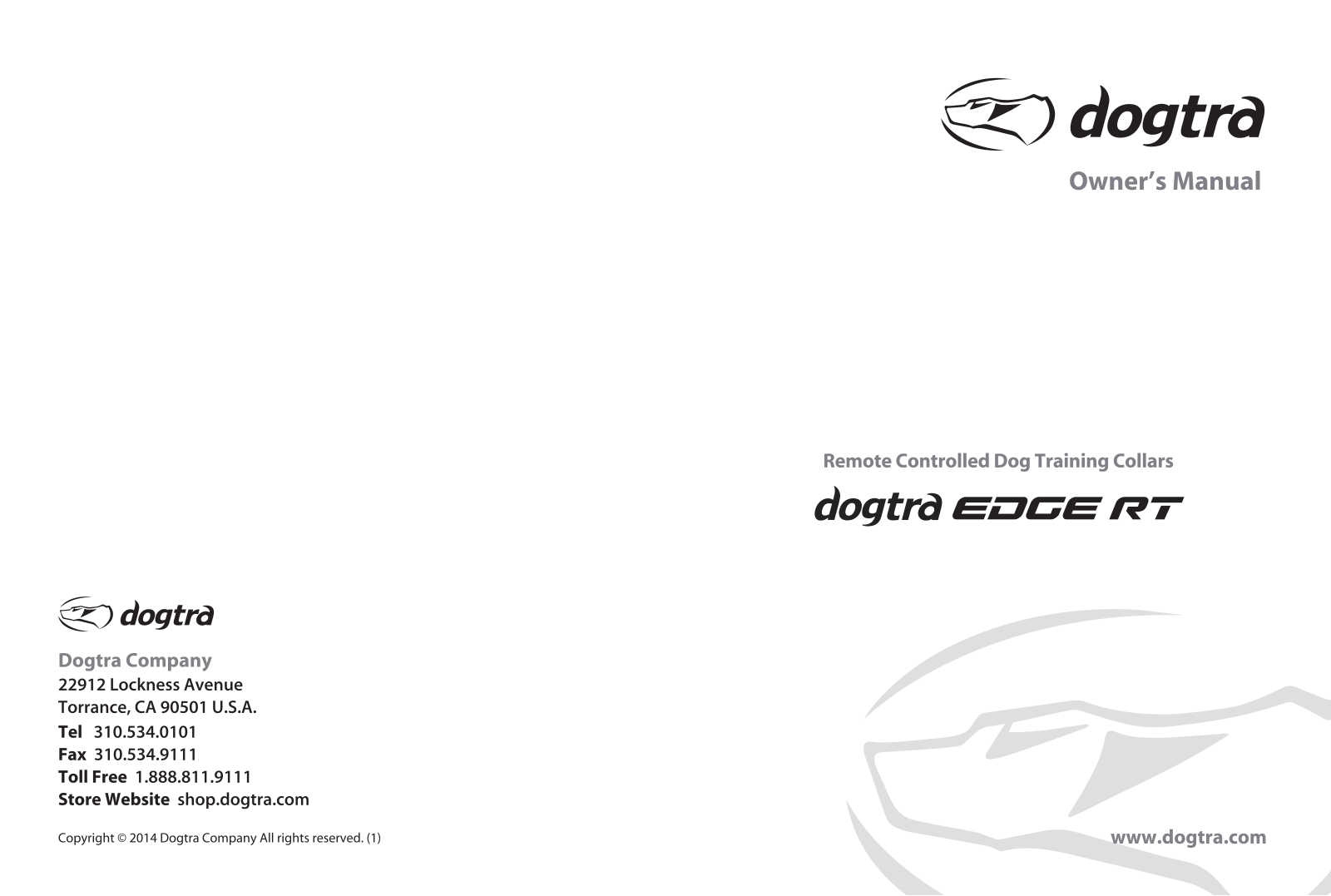 Dogtra EDGE RT User Manual