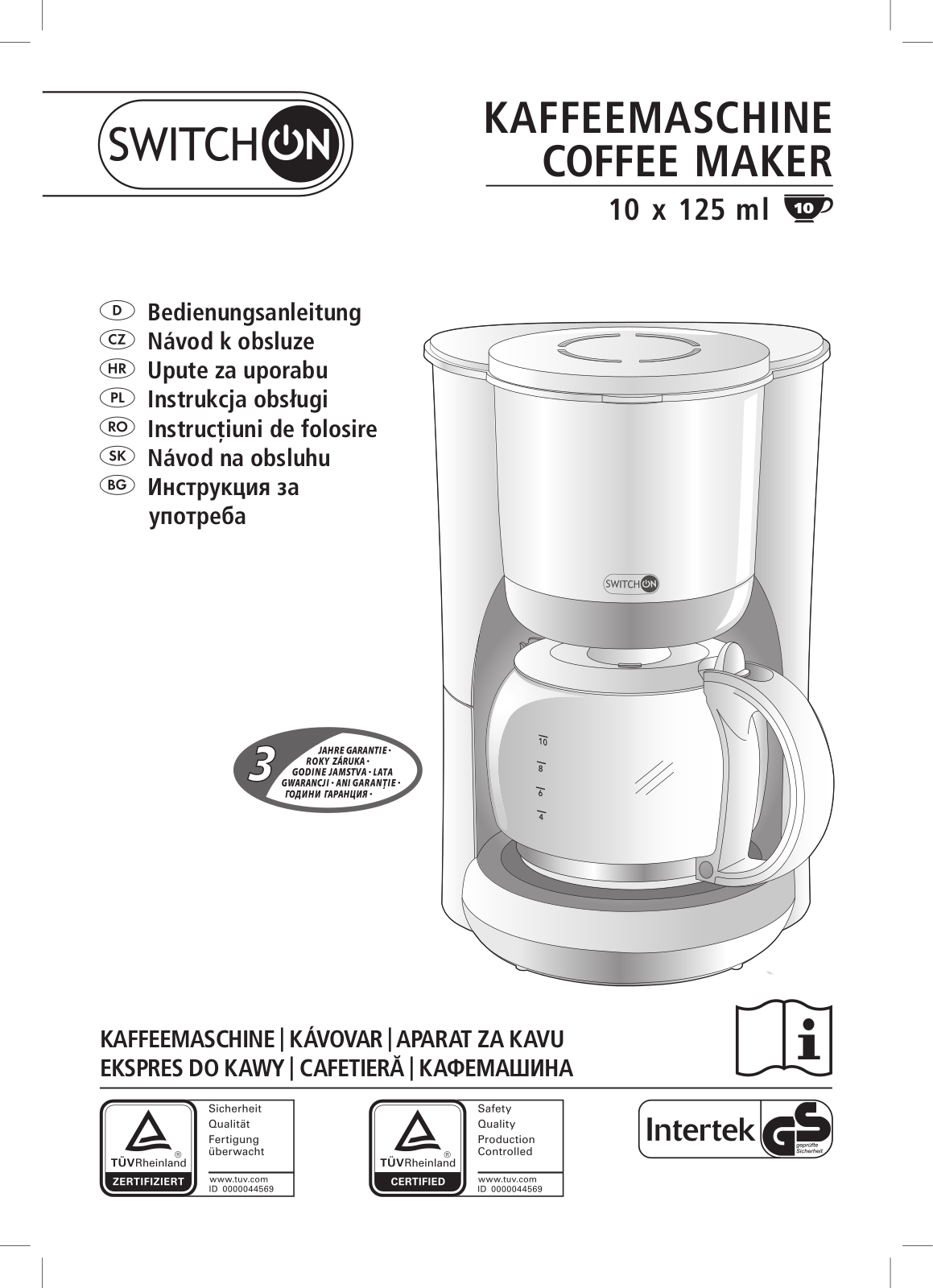 Switch On CM-B201, CM-B101 User Manual