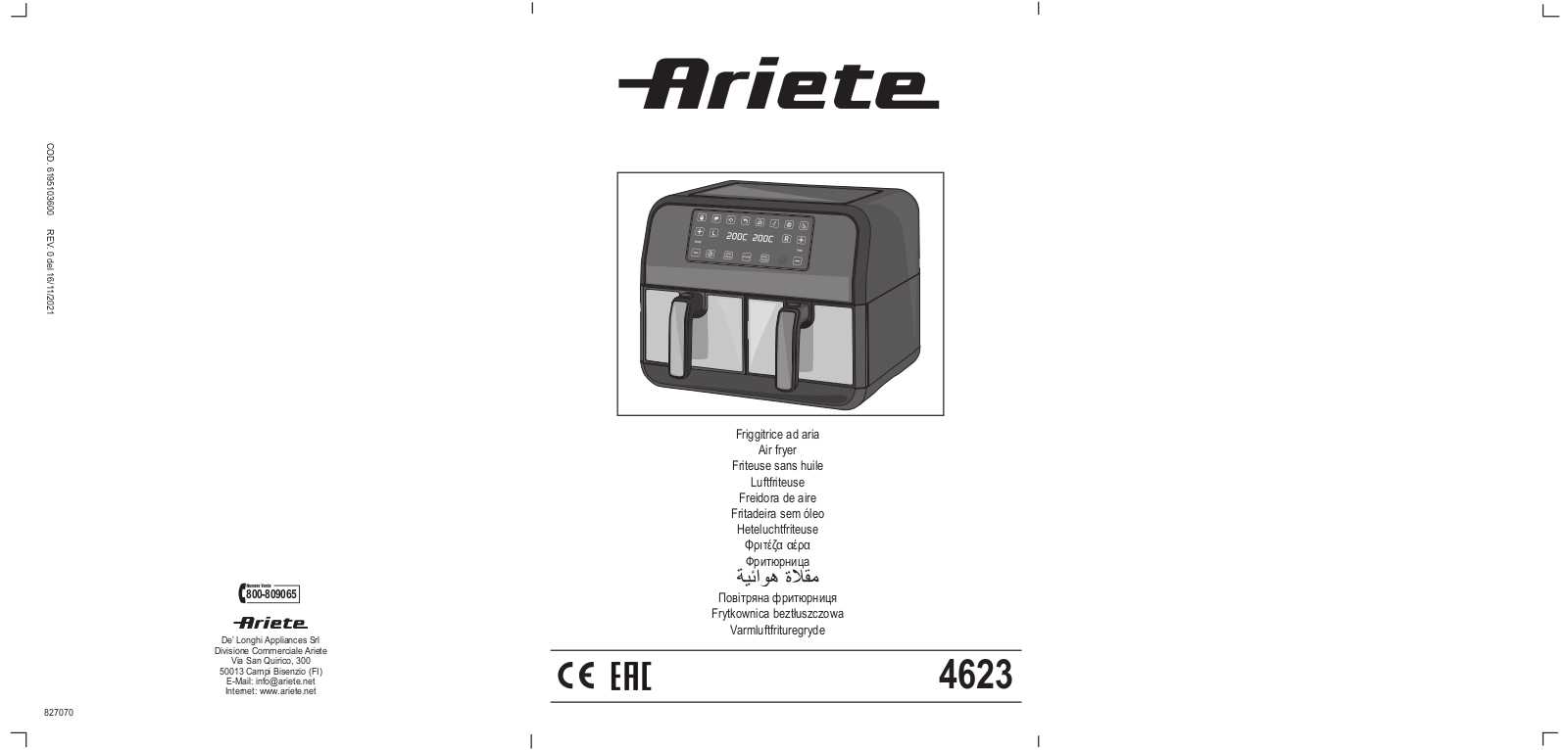 Ariete 4623 User guide - ManualMachine.com