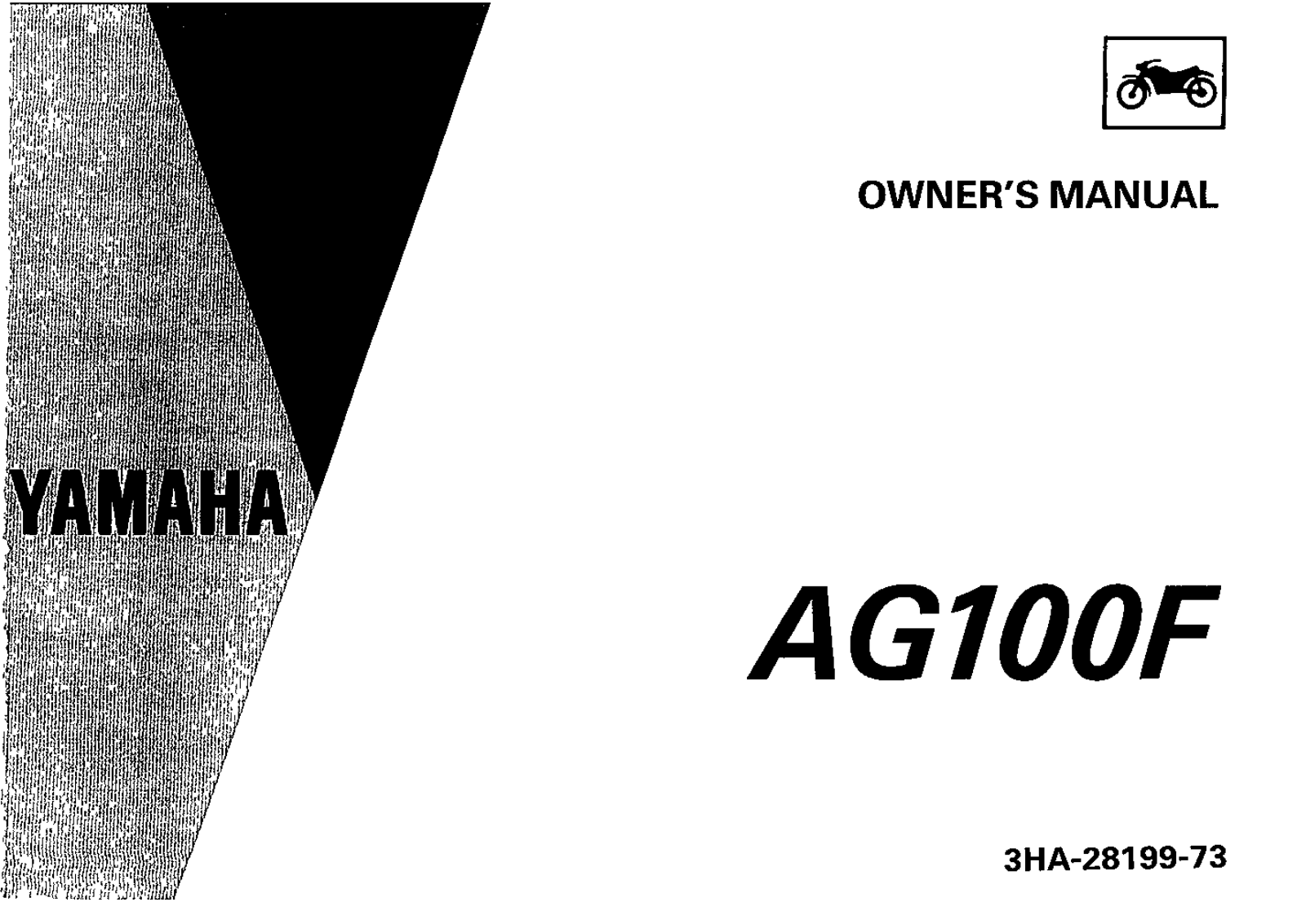 Yamaha AG100-175 F 1994 Owner's manual