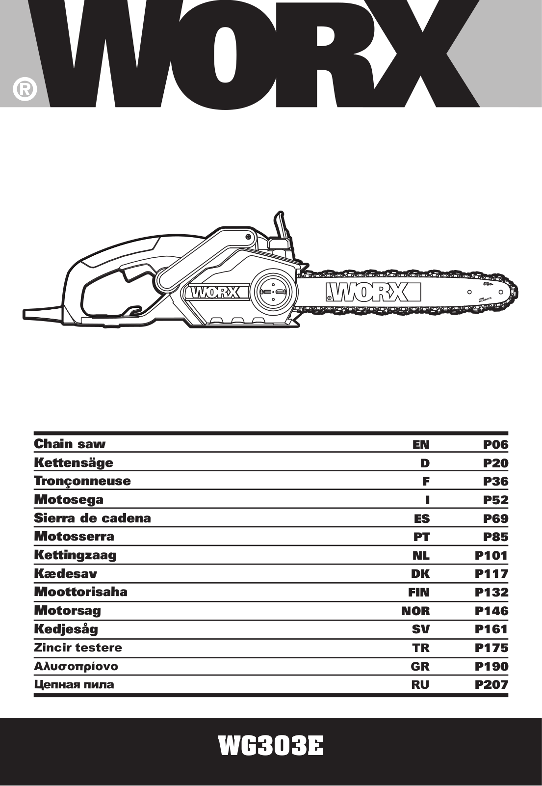 Worx WG303E User Manual