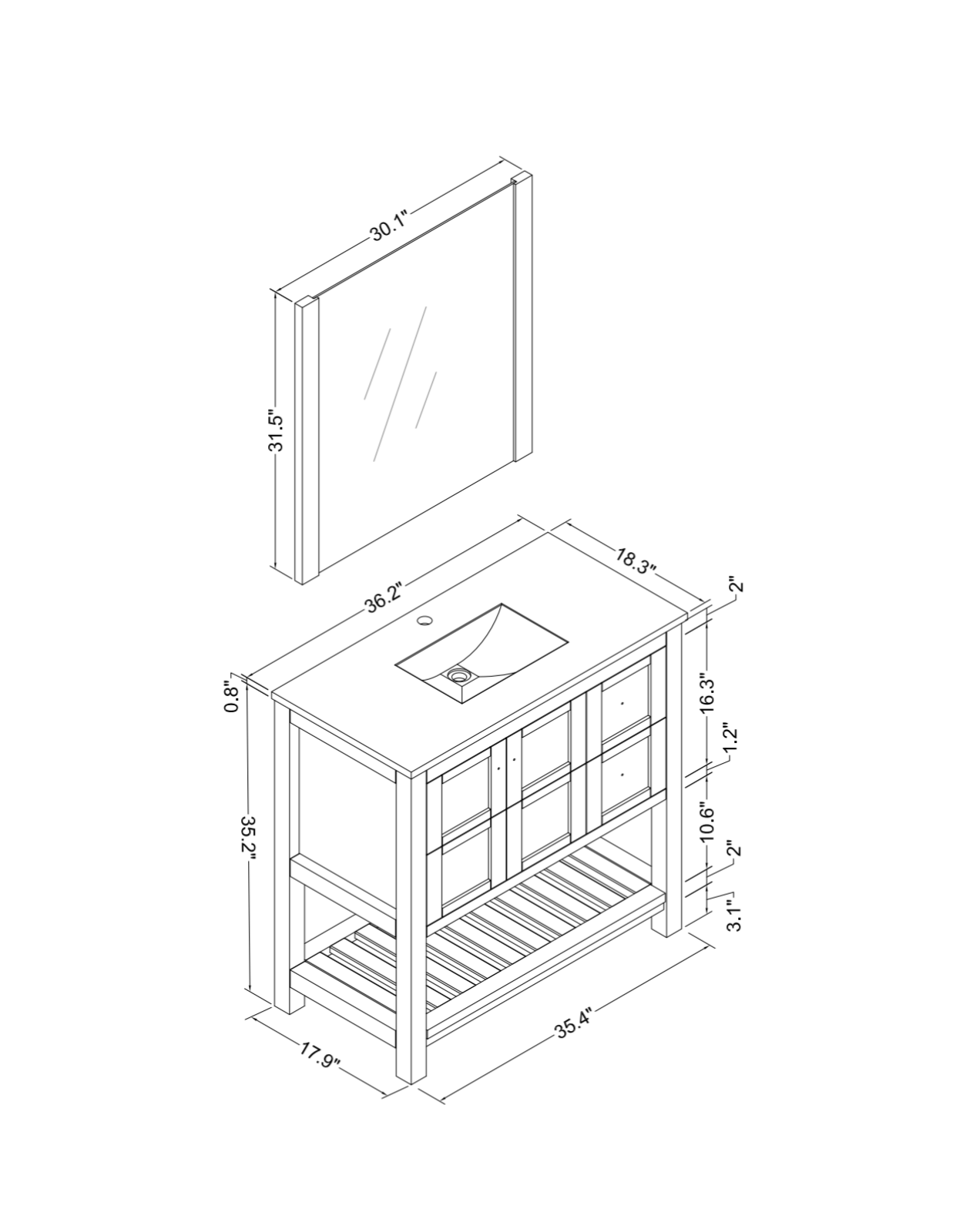 Longshore Tides W003353957 Dimensions - ManualMachine.com