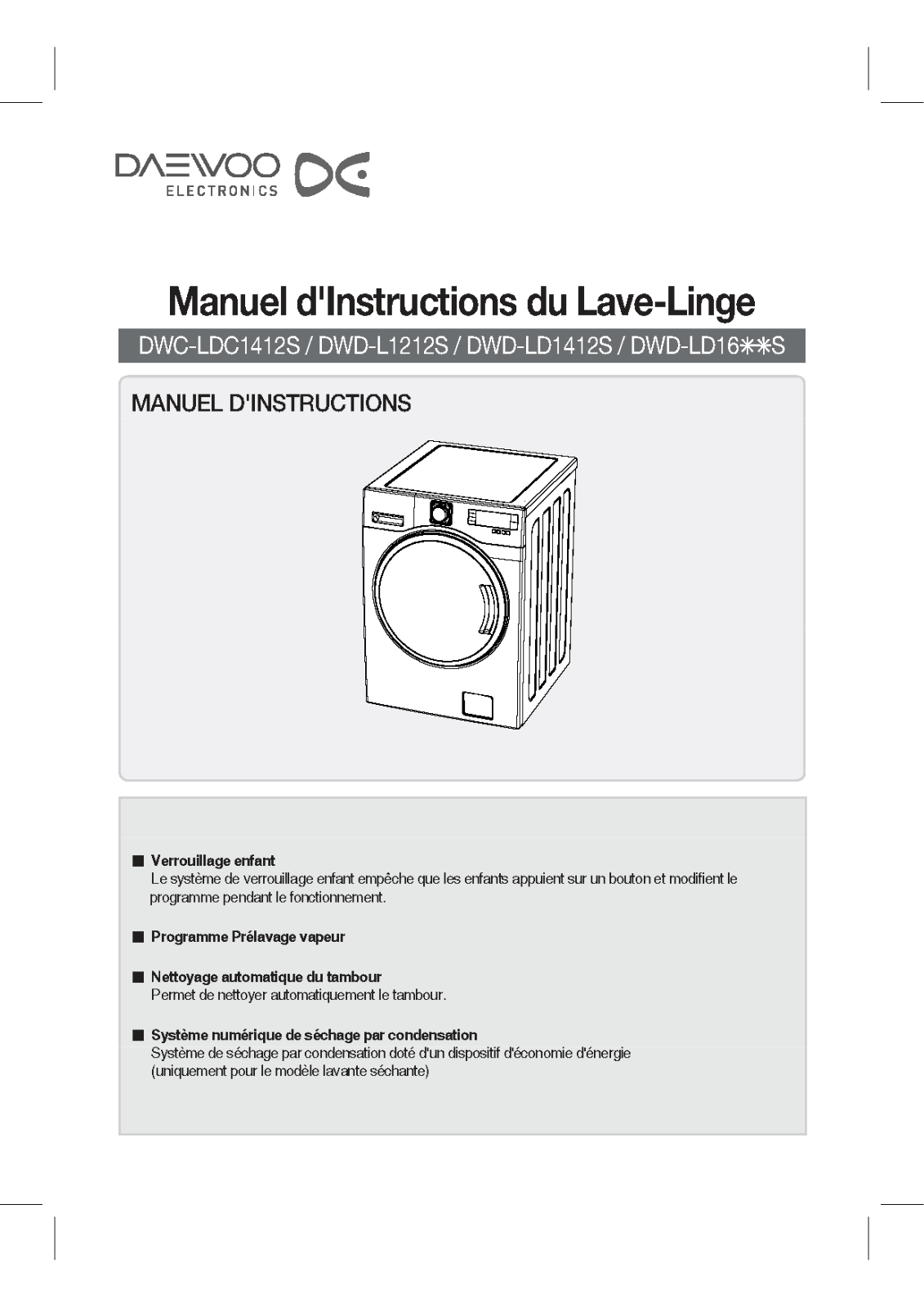 DAEWOO DWDL141KCS User Manual