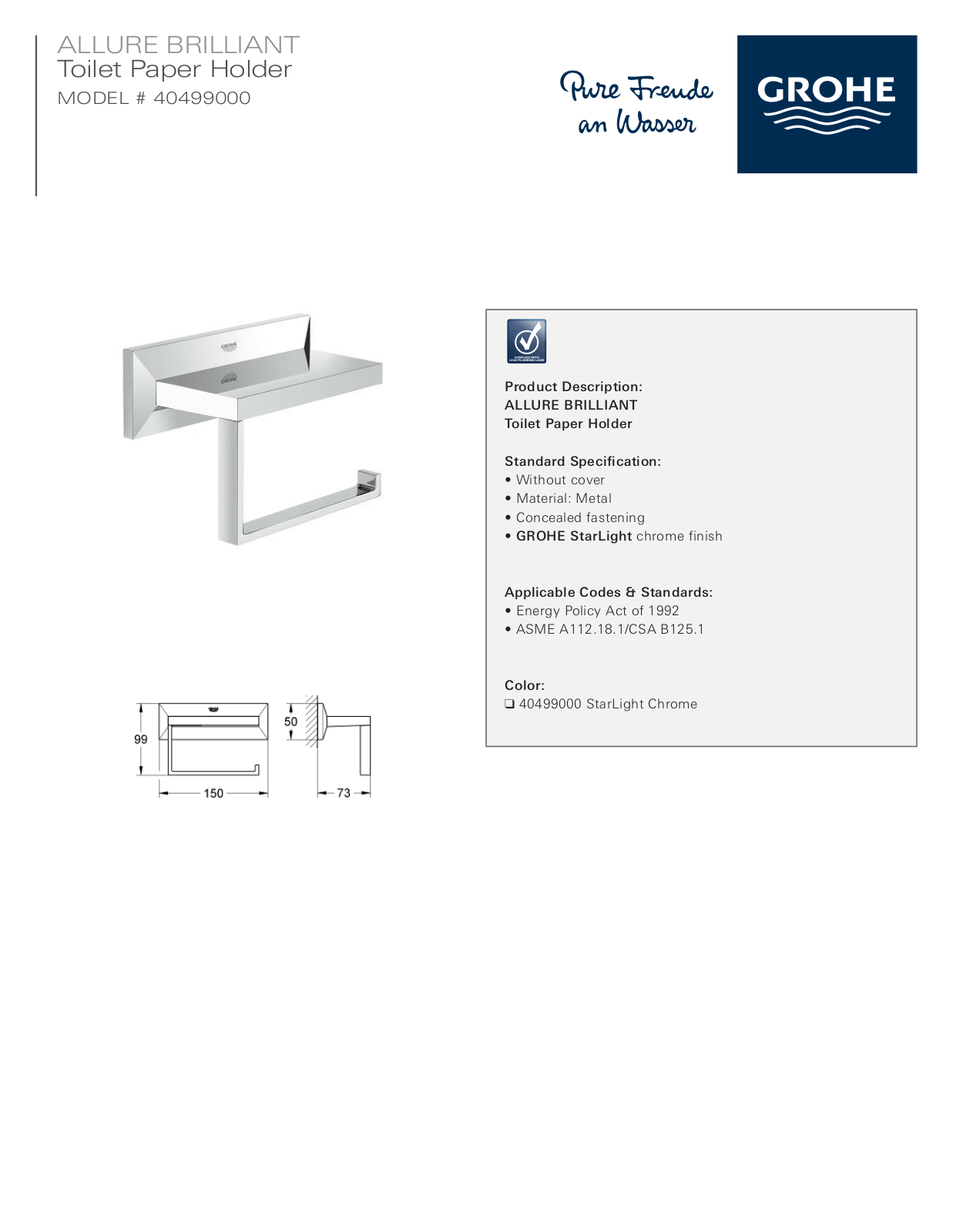 GROHE GRH4771 Specifications - ManualMachine.com