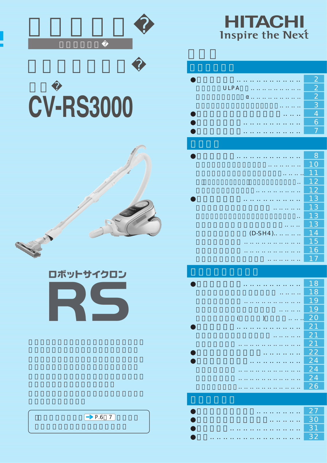 Hitachi CV-RS3000 User guide