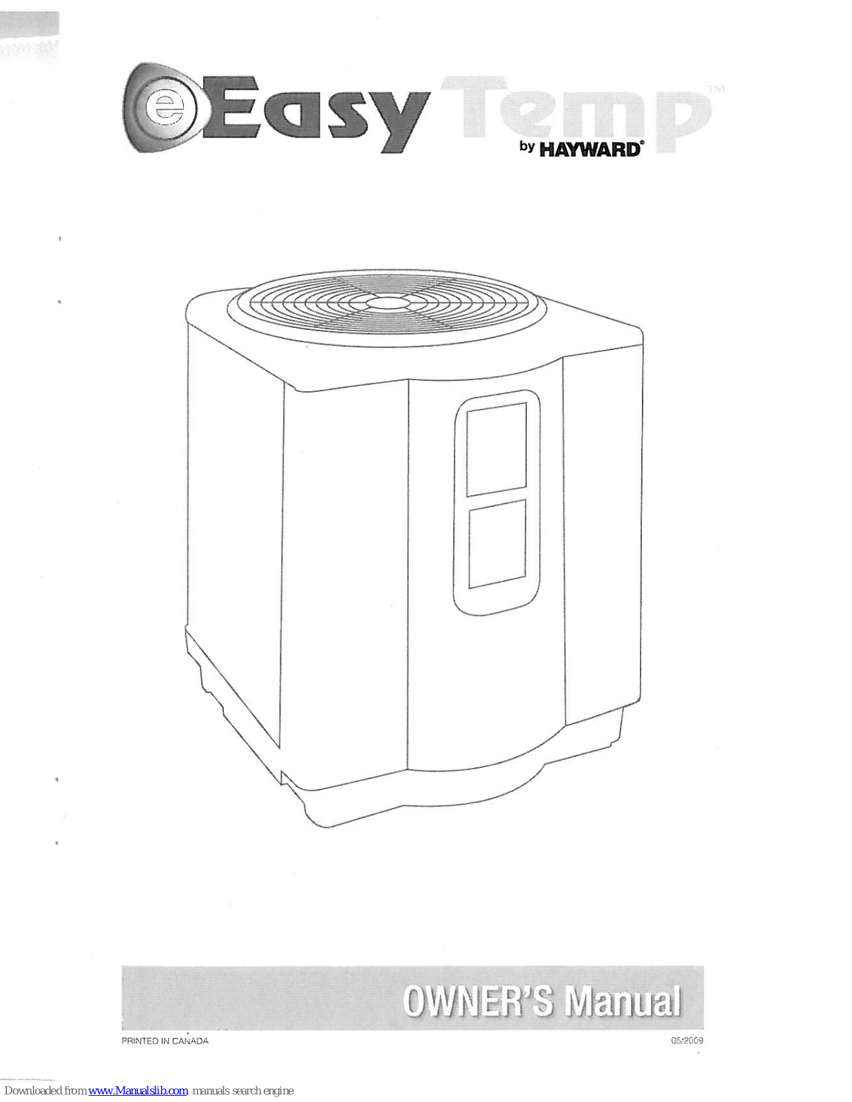 Hayward Heat Pump, Easy Temp Owner's Manual