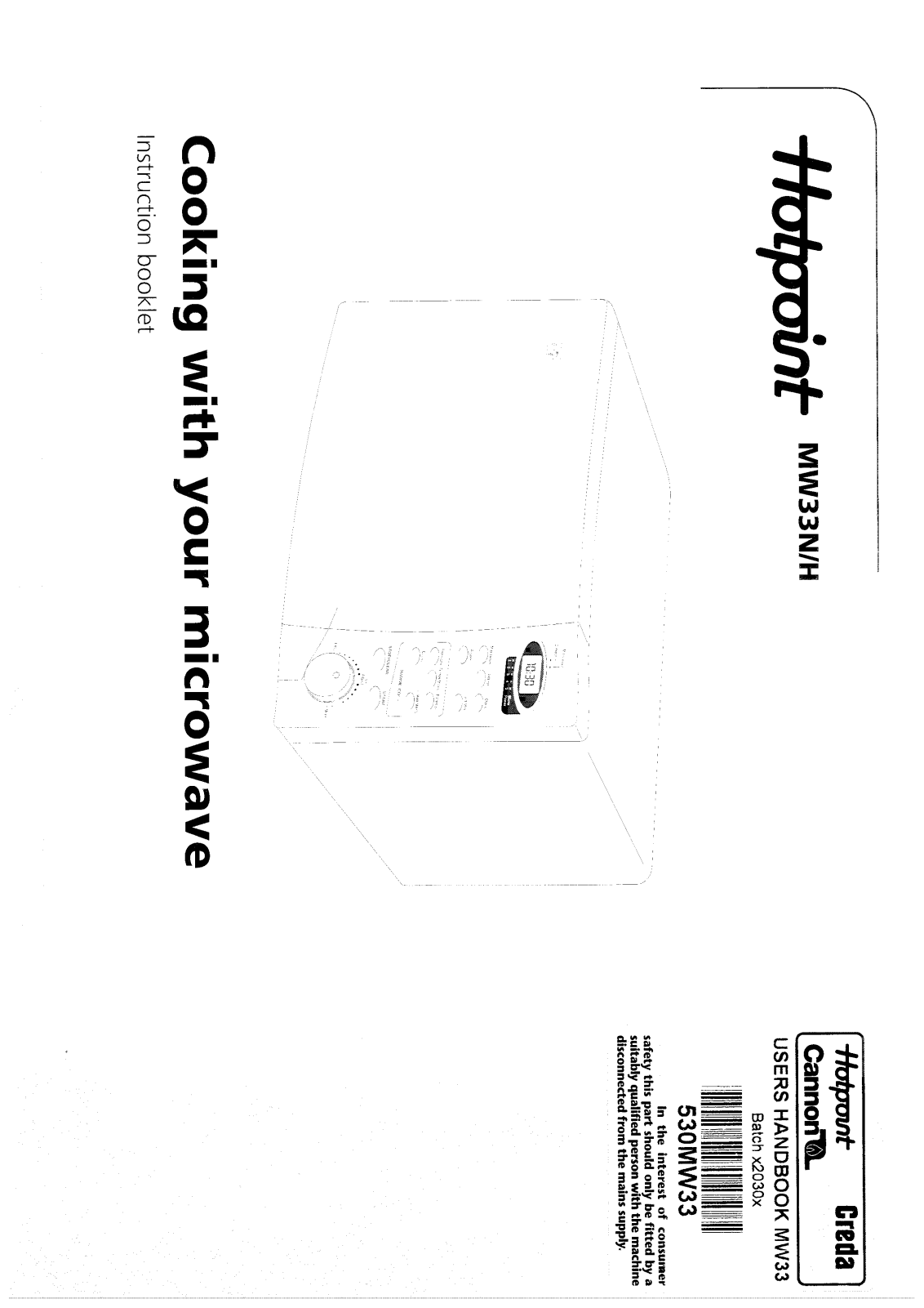 Hotpoint MW33N-H User Manual