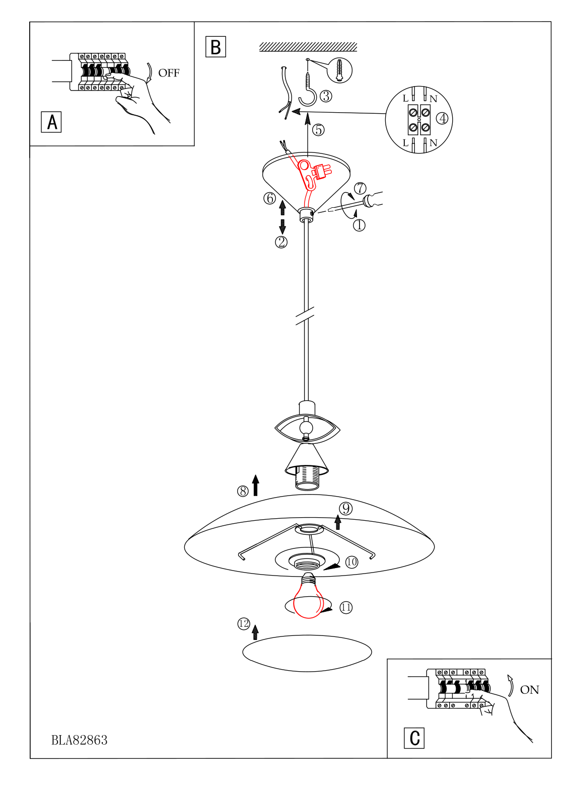 Eglo 82863 operation manual