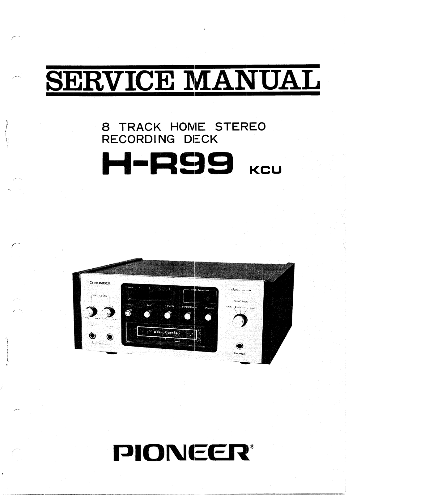 Pioneer H-R-99 Service manual