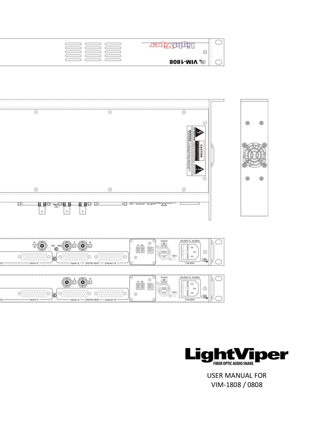 FiberPlex VIM-0808 User Manual