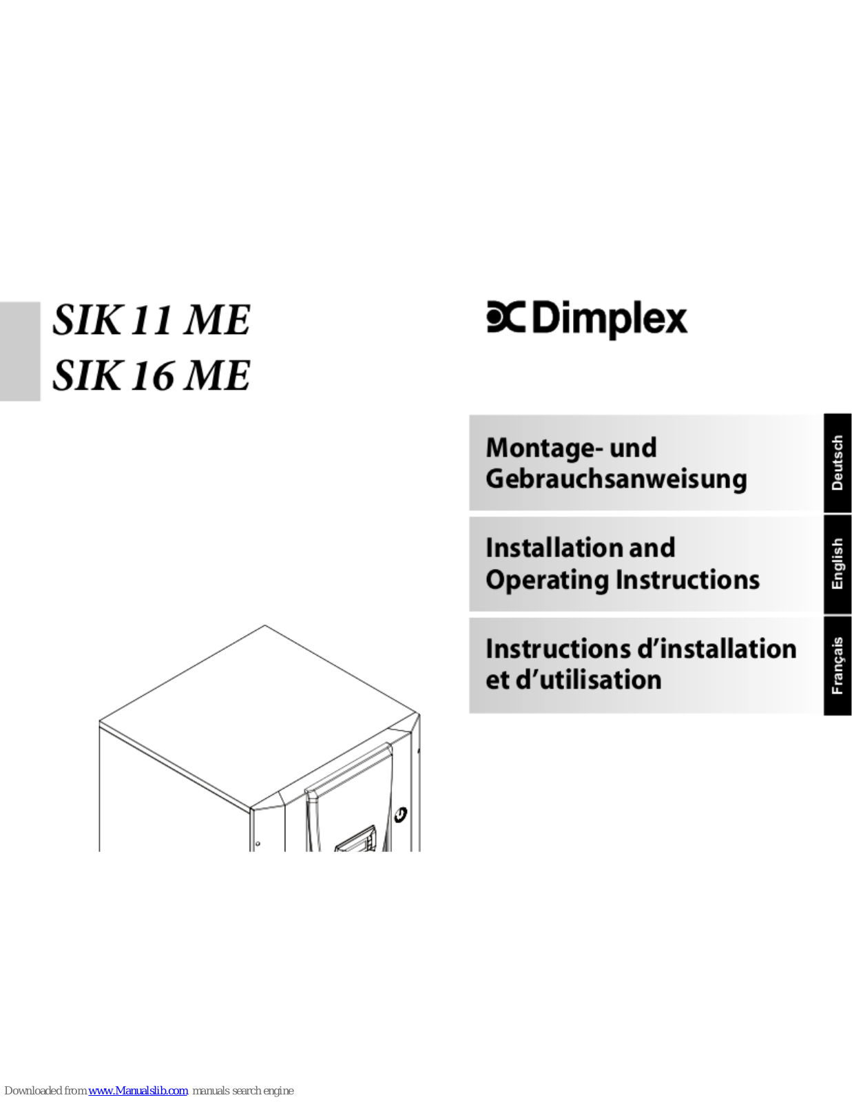 Dimplex SIK 11 ME, SIK 16 ME Installation And Operating Insctructions