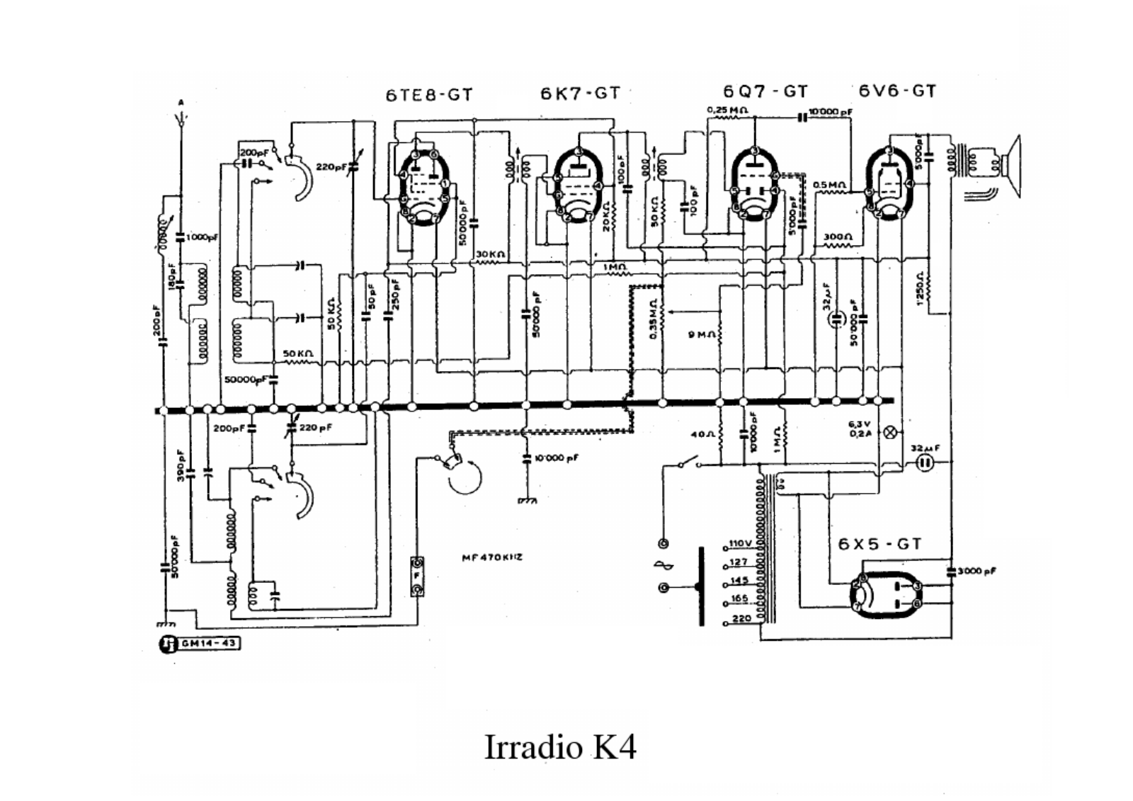 Irradio k4 schematic