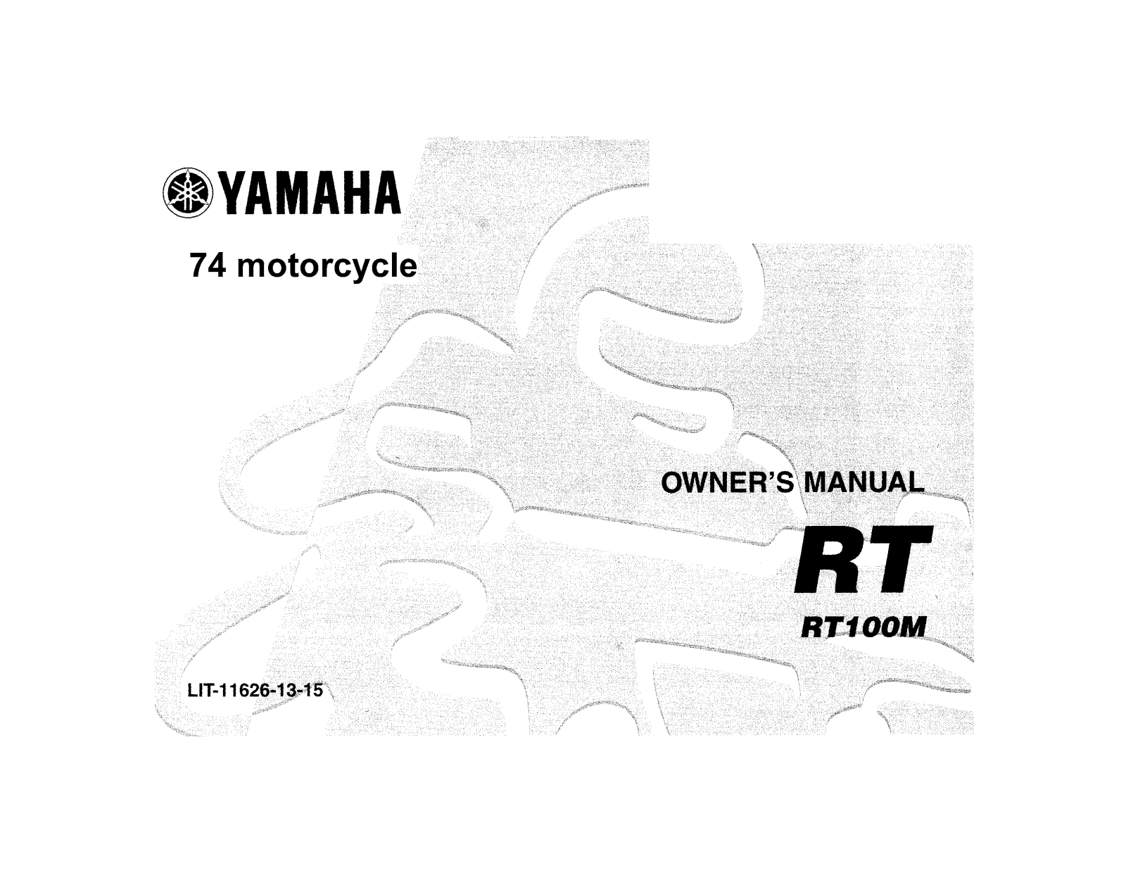 Yamaha RT100M User Manual