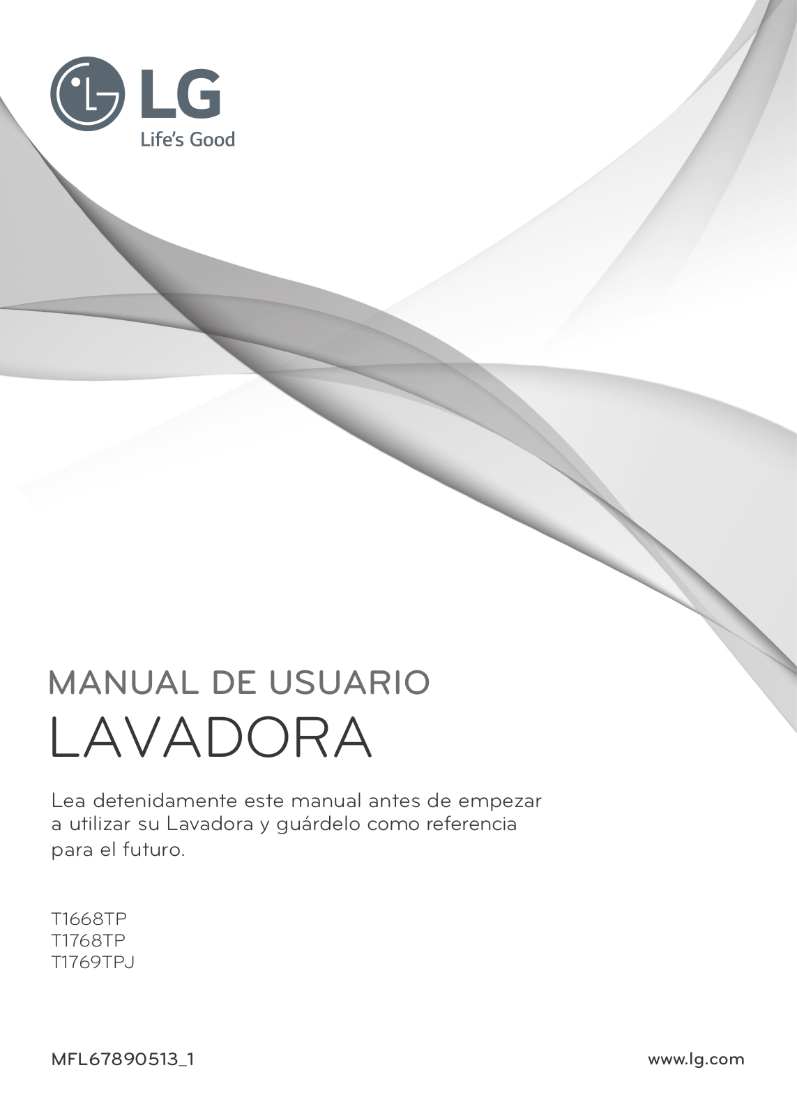 LG T1668TP user manuals